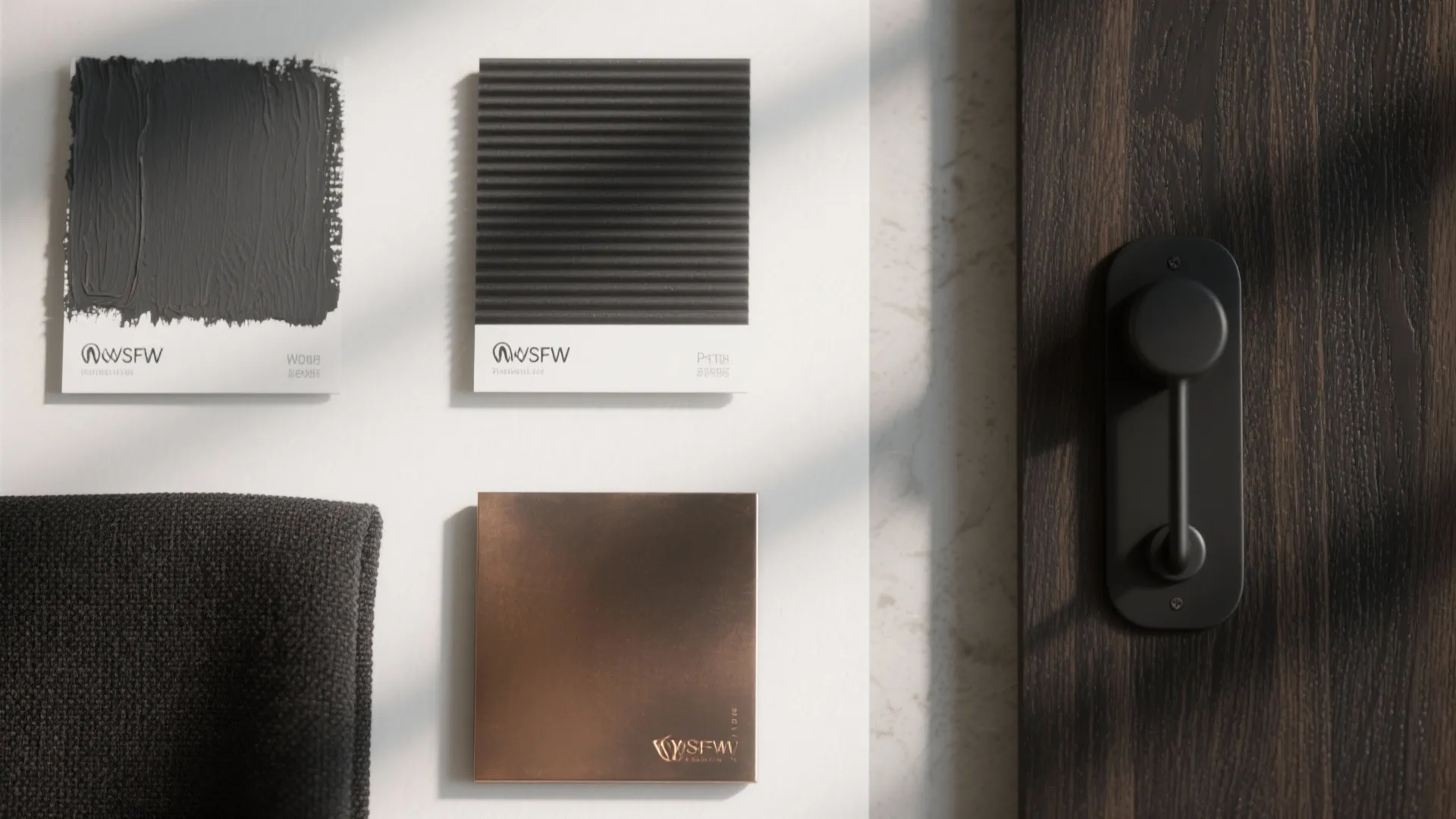 Monochrome Palette with Texture Contrast