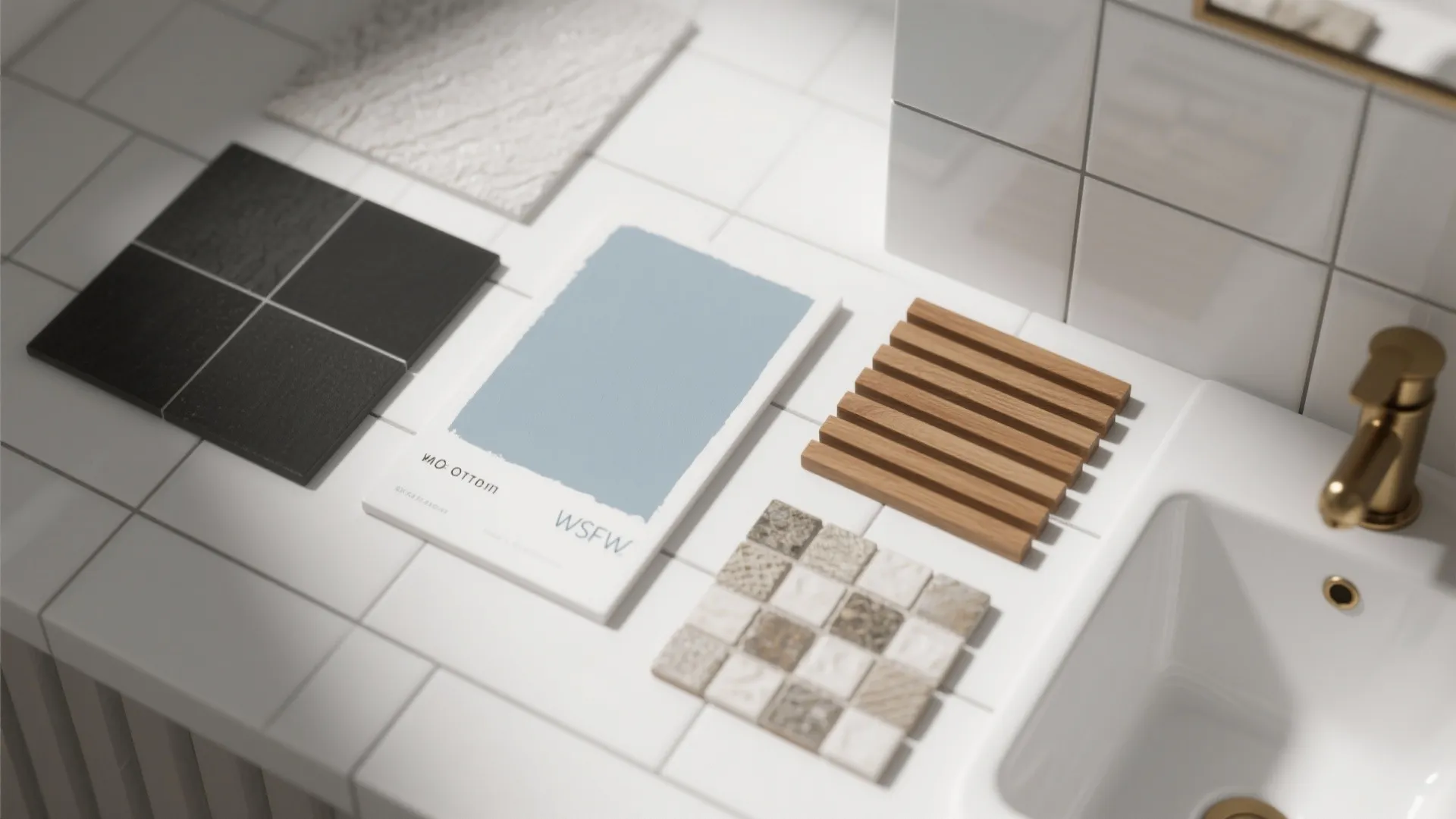 4. Monochrome Palette with Accent Textures