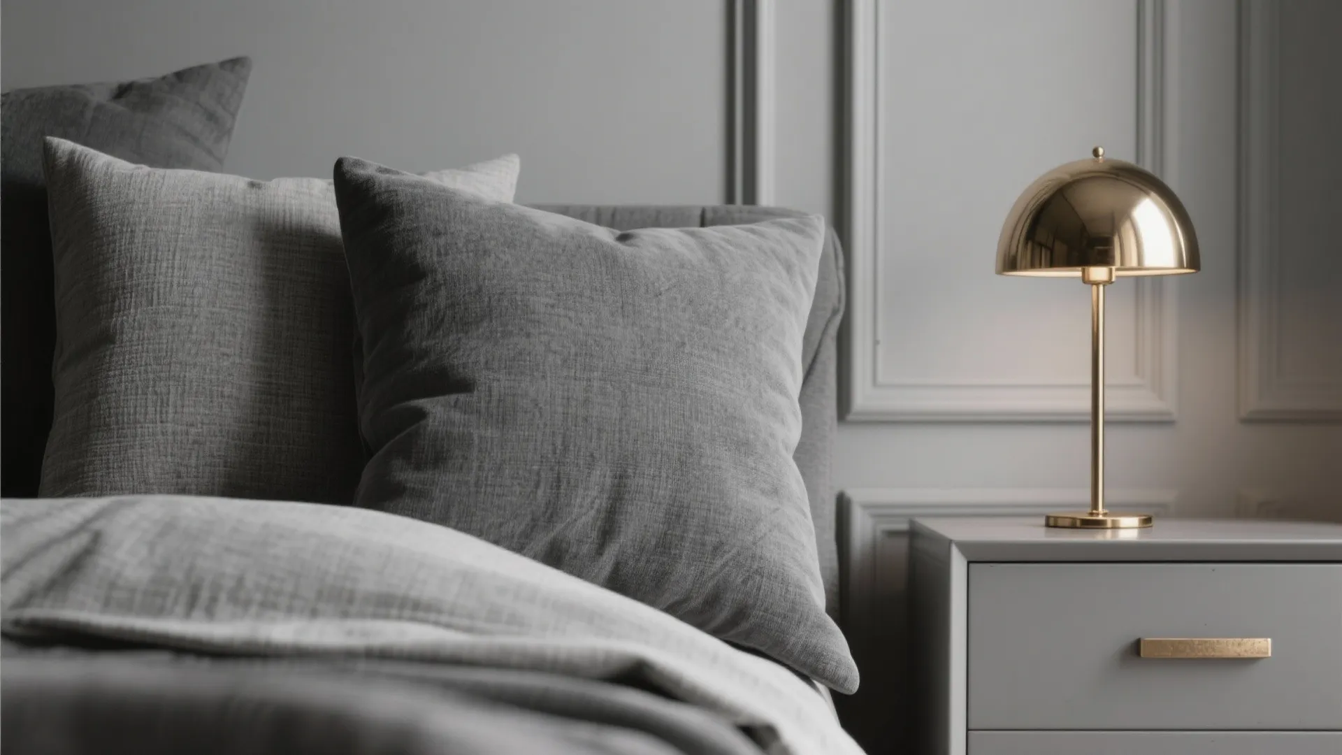 3. Monochrome Layers with a Metallic Accent