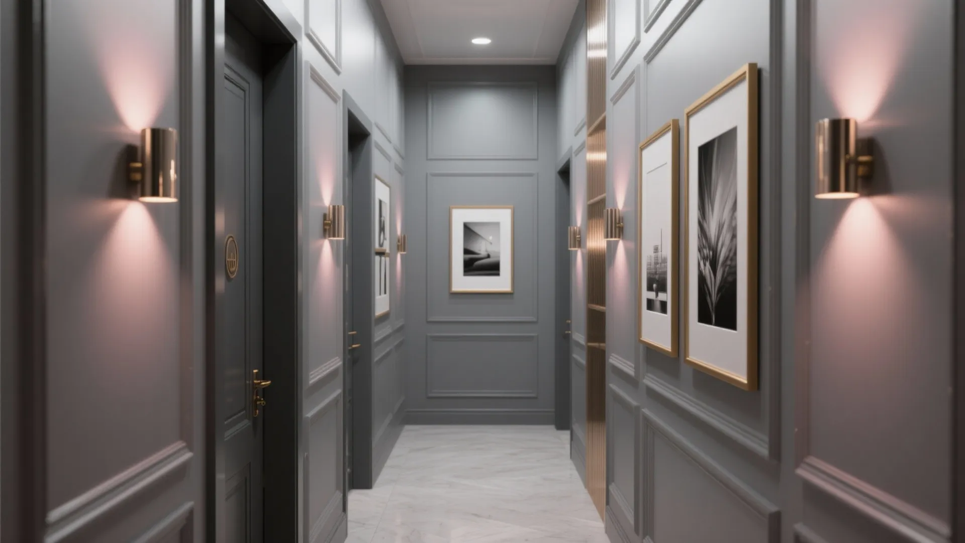 Monochrome with Metallic Accents