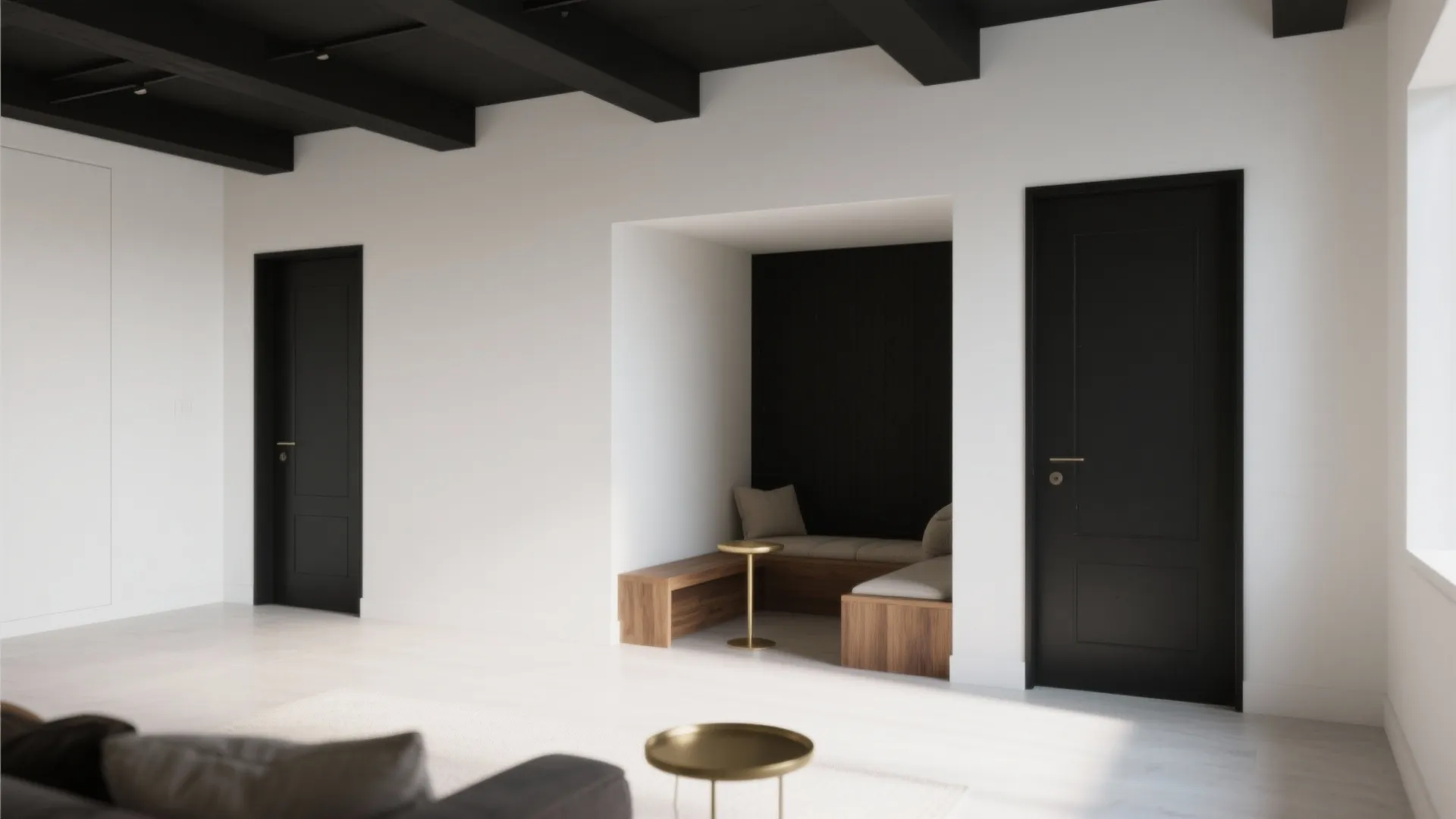 Monochrome Minimalism with Warm Accents