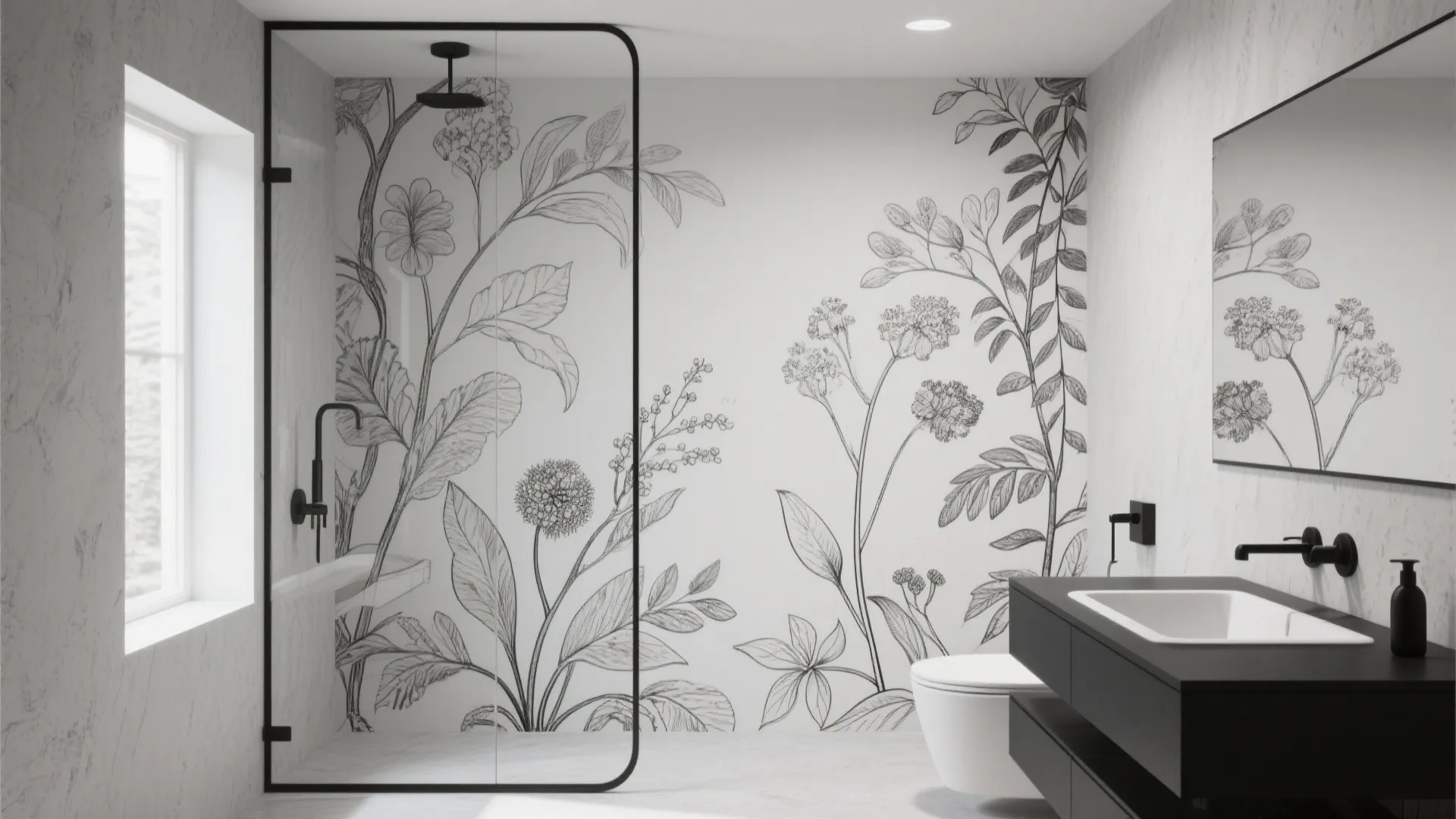 5. Monochrome Murals
