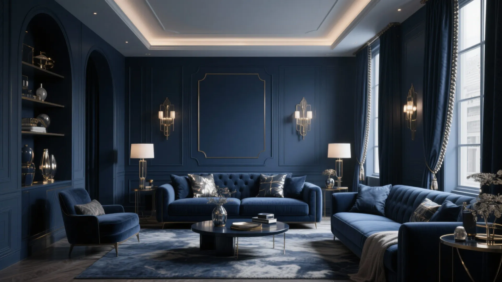 10. Monochrome Navy Layers