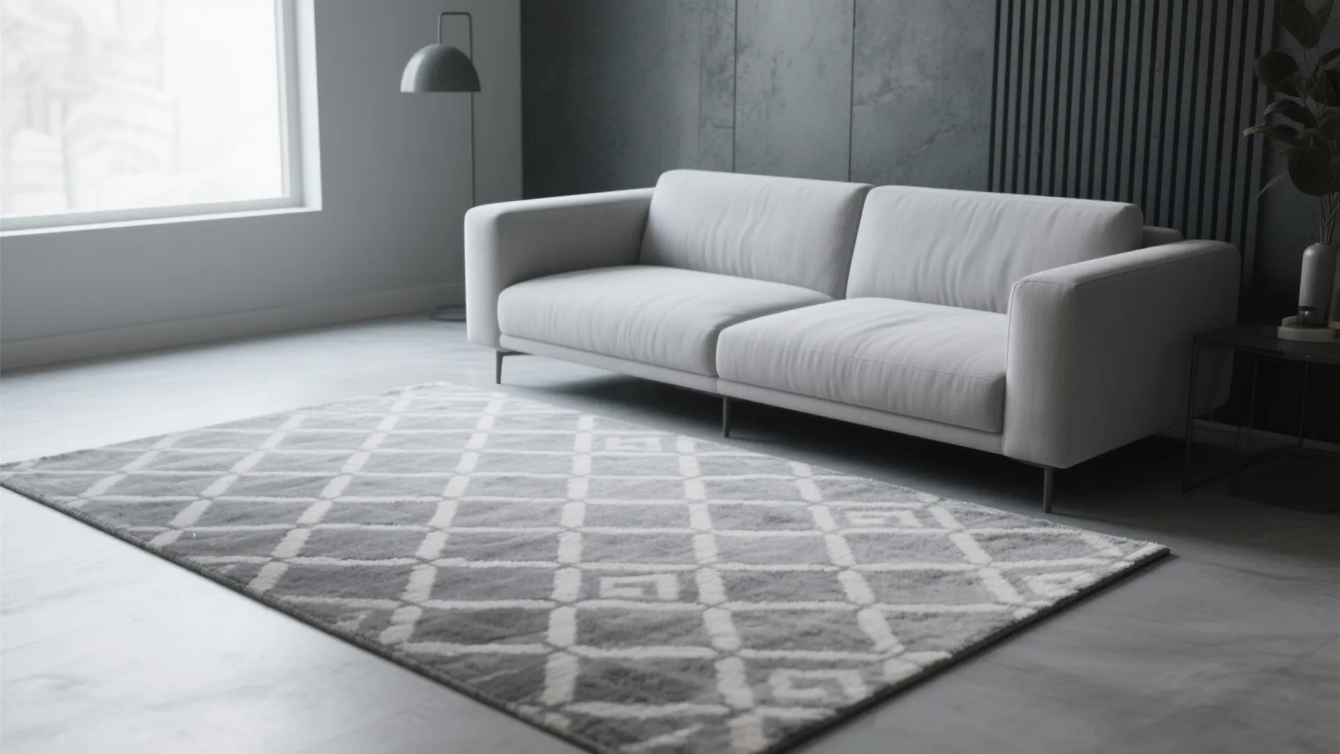 2. Go Monochrome with Patterned Gray