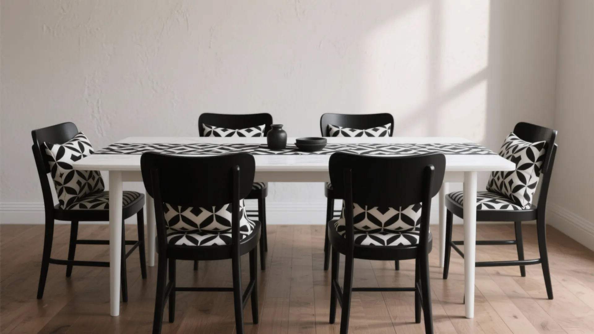 2. Go monochrome with patterned cushions