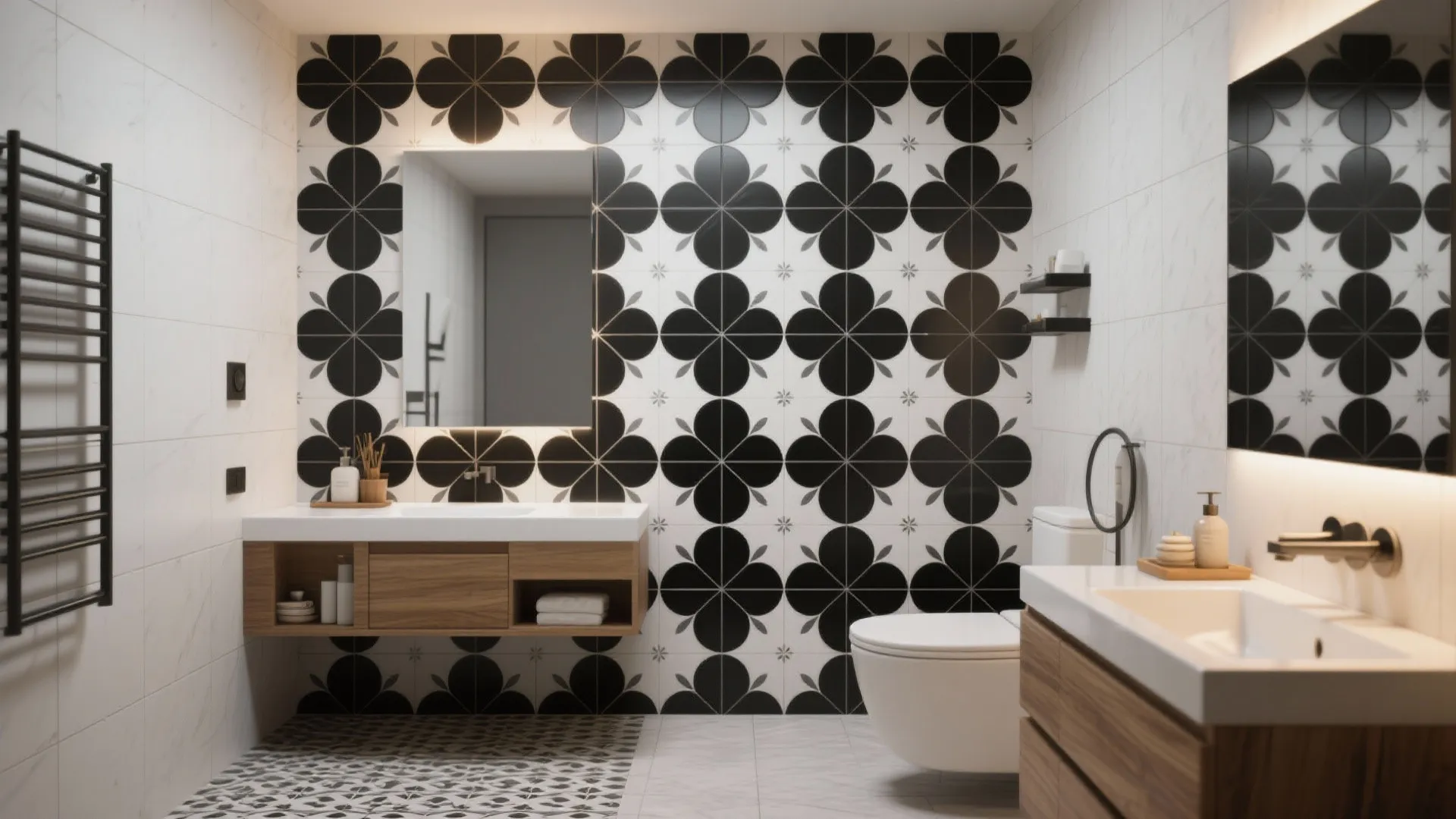 Monochrome Petal Patterns