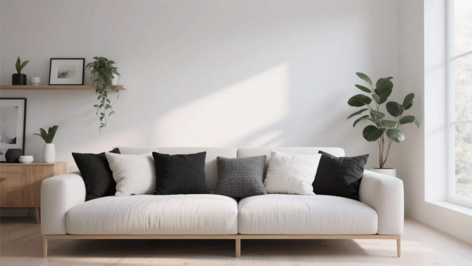 6. Monochrome Palette Cushions