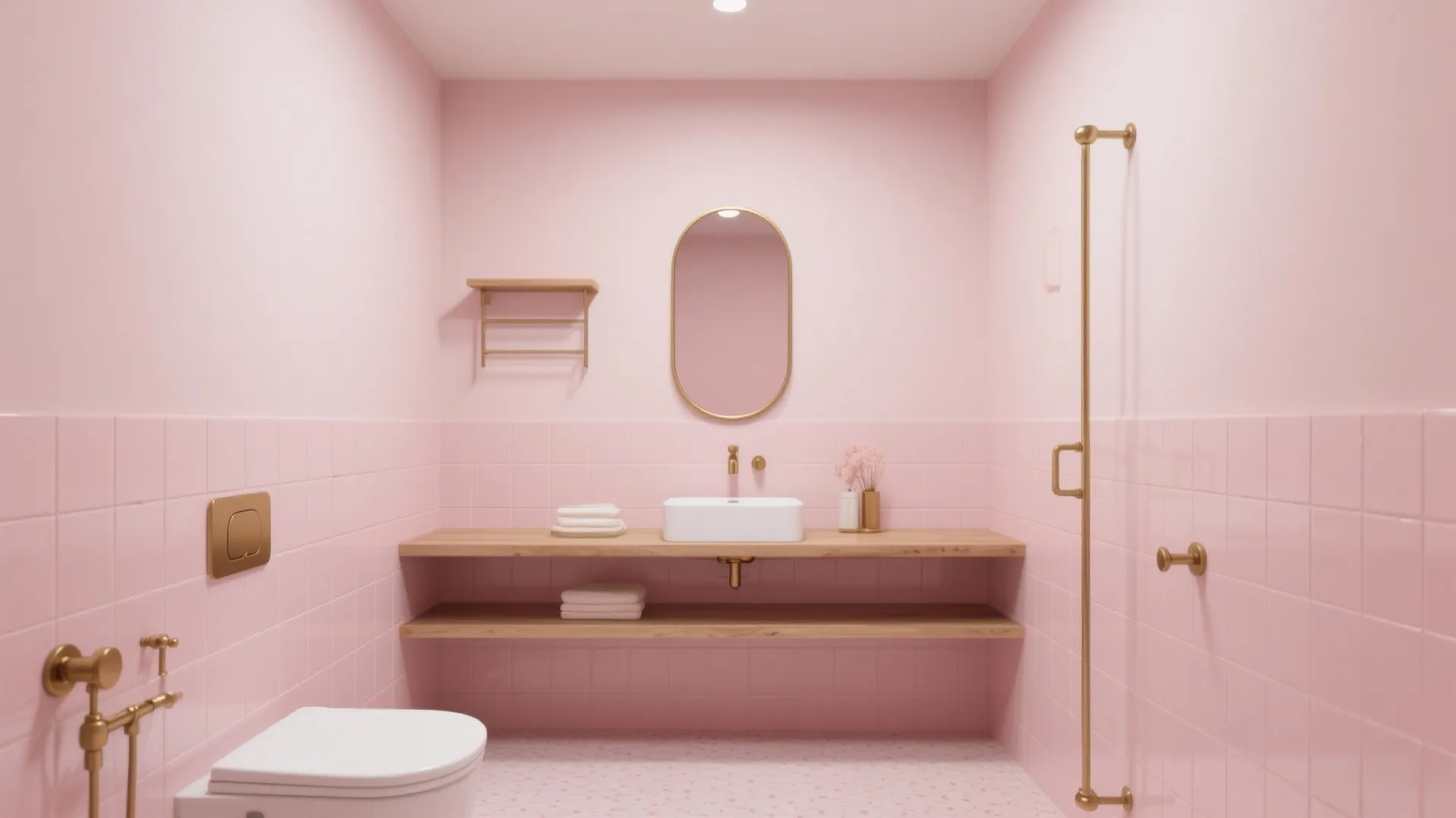 Monochrome Pink Meets Warm Metals