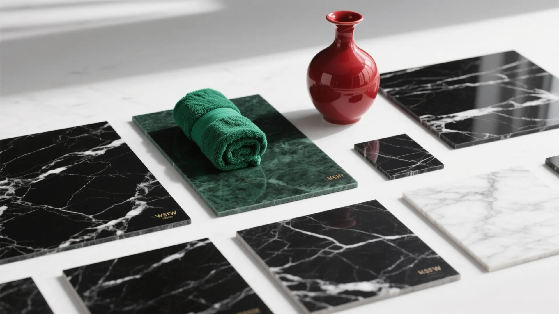 4. Monochrome Palette with a Pop