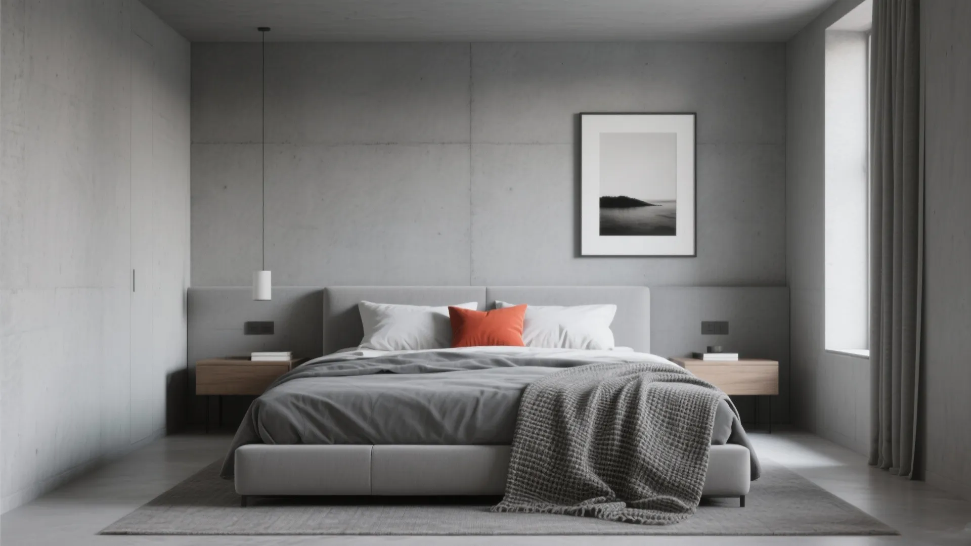 5. Monochrome Palette with a Pop — Modern and Minimal