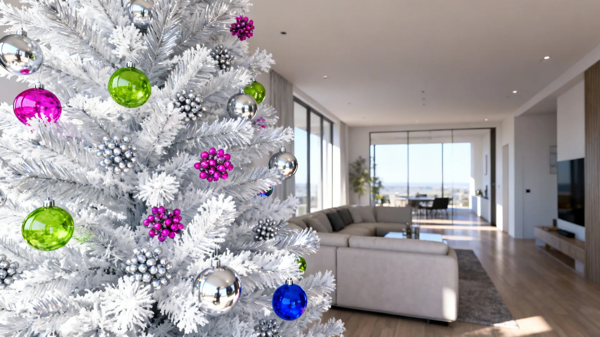 4. Monochrome Base with Pops of Color