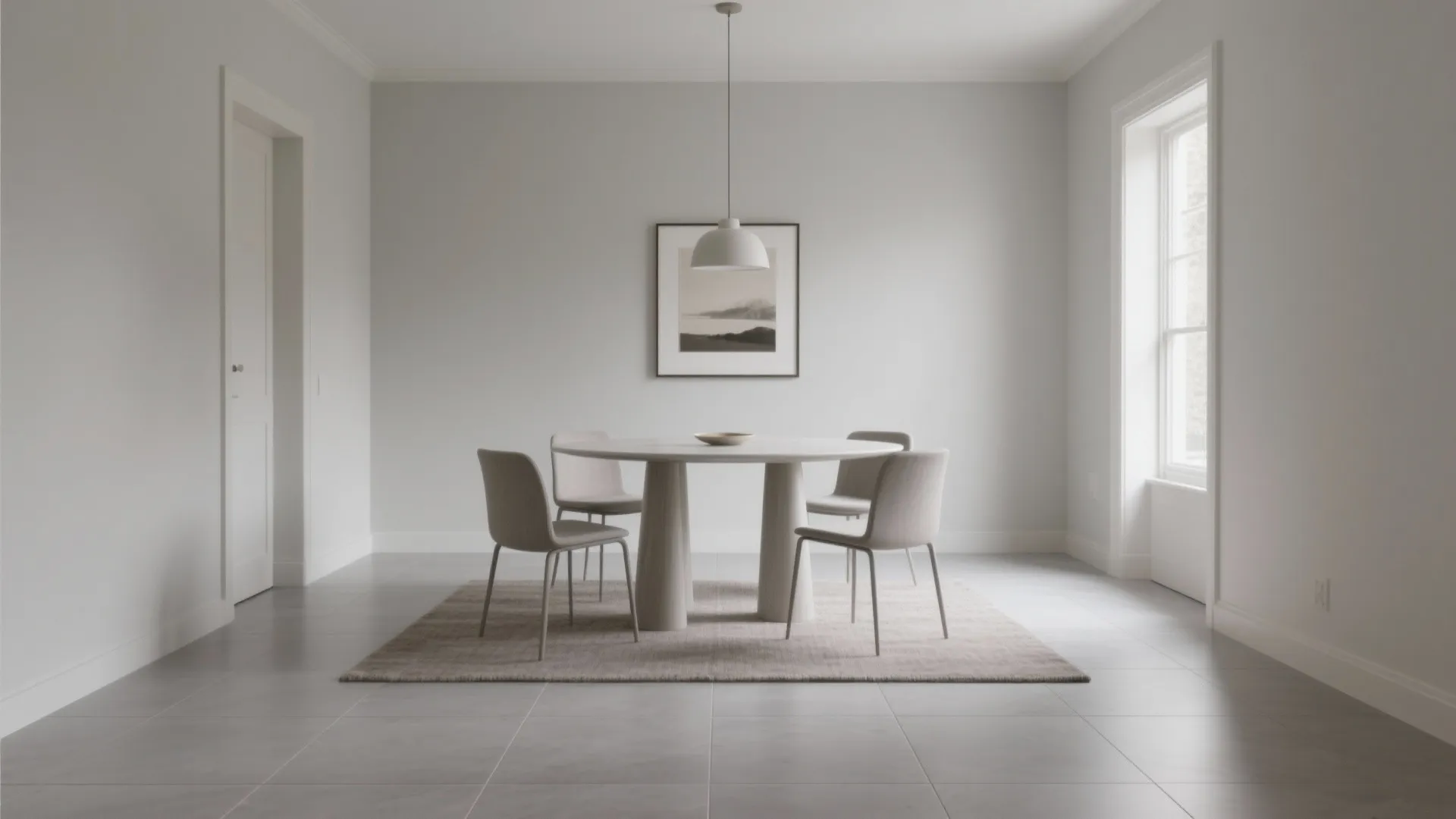 Monochrome Porcelain for a Calm, Gallery-Like Base