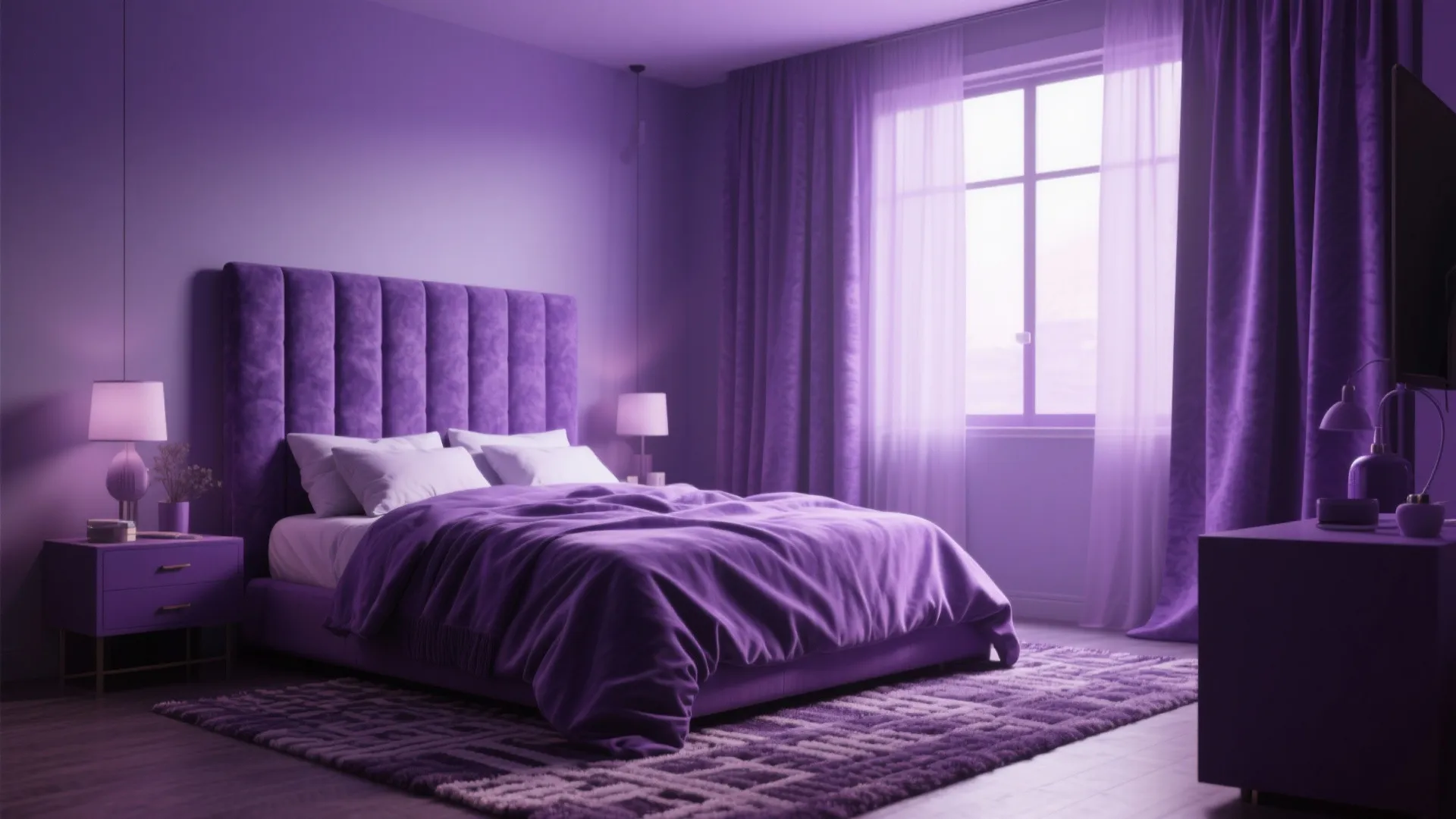 8. Monochrome Purple Scheme