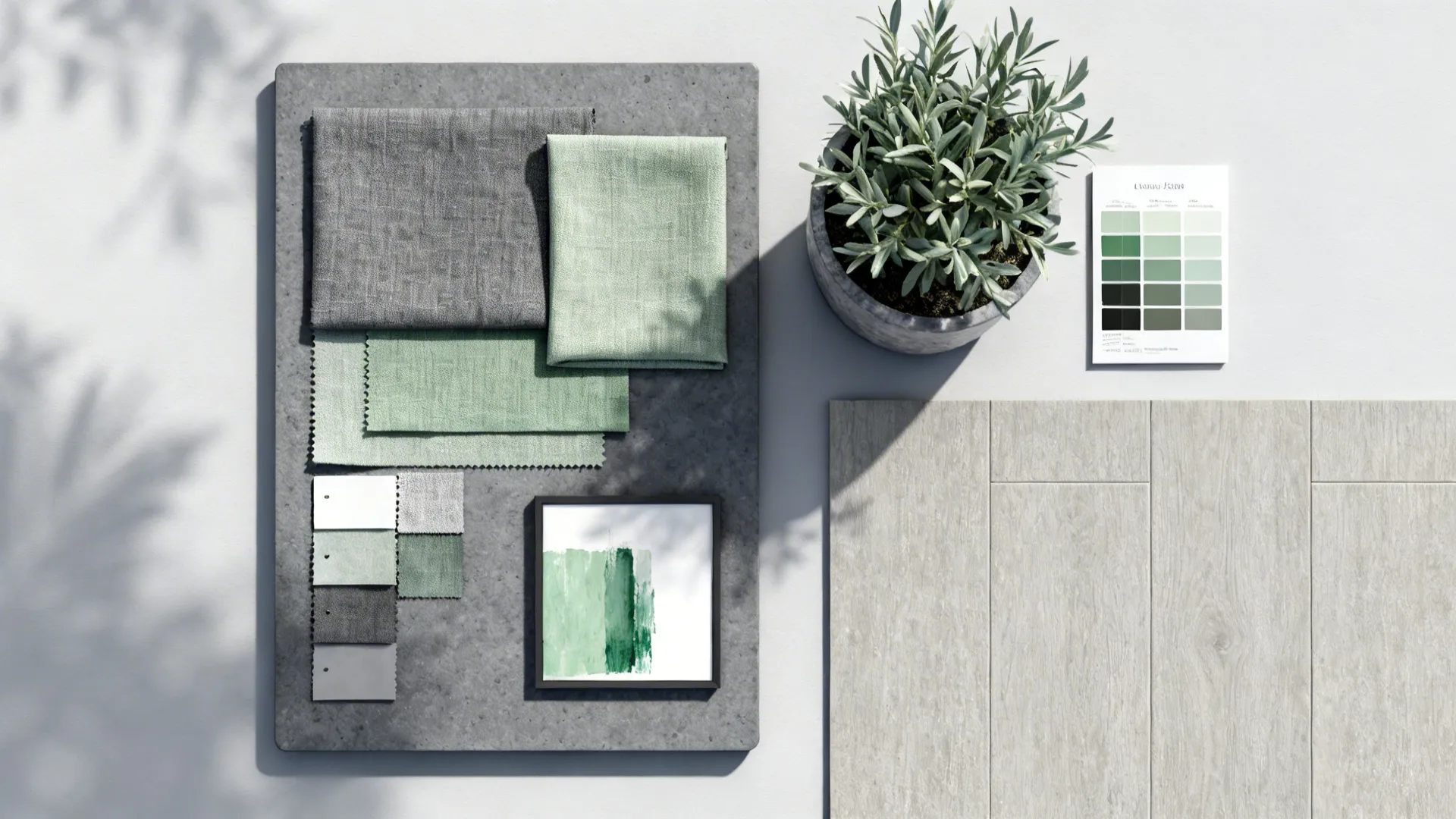 5. Monochrome Base with Sage Pops