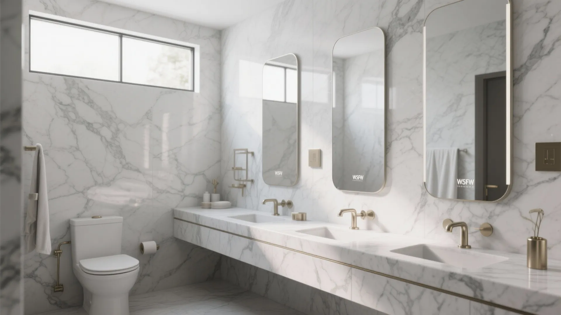 Monochrome Stone Palettes With Warm Metals