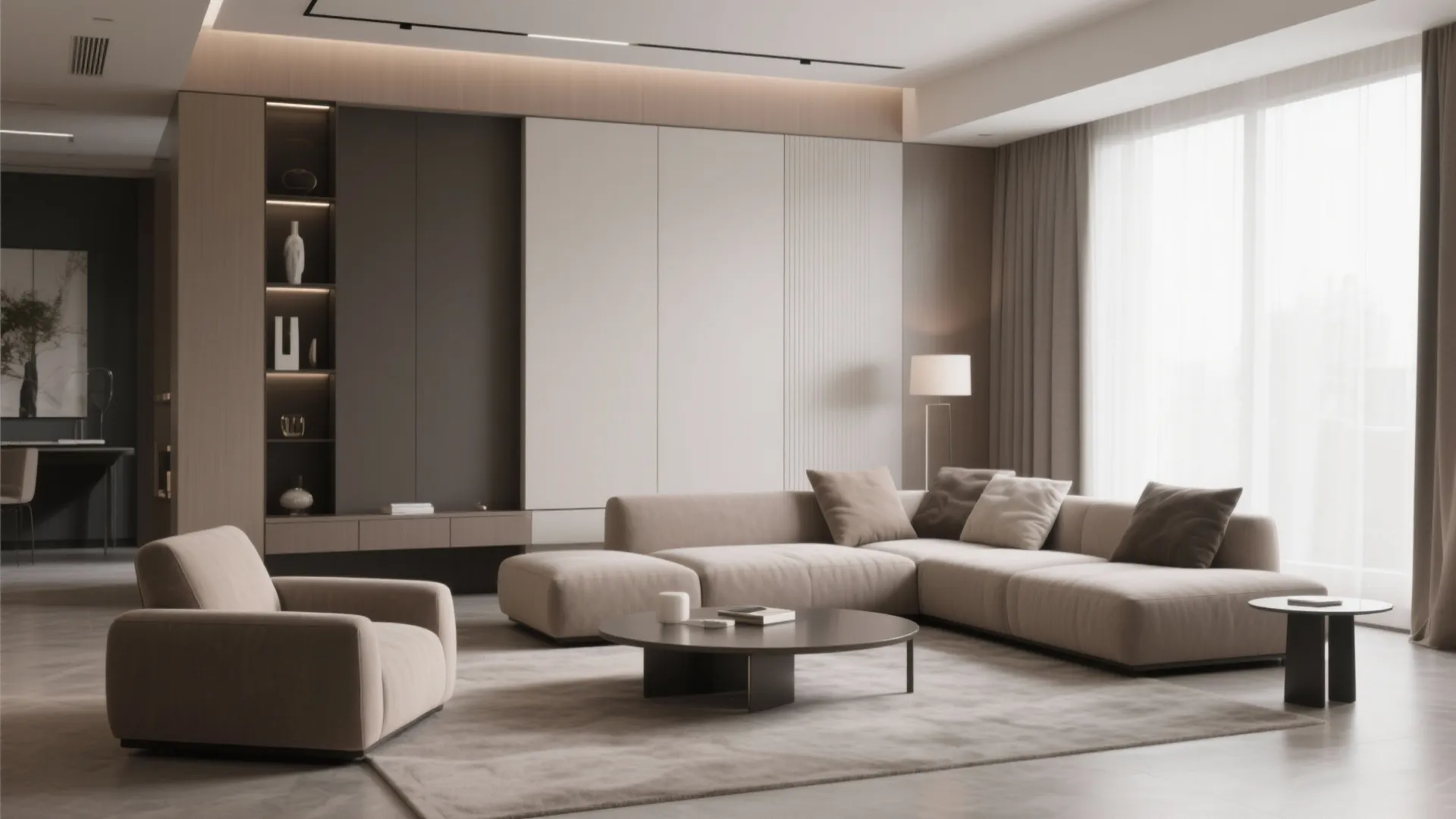 7. Monochrome Taupe Tones