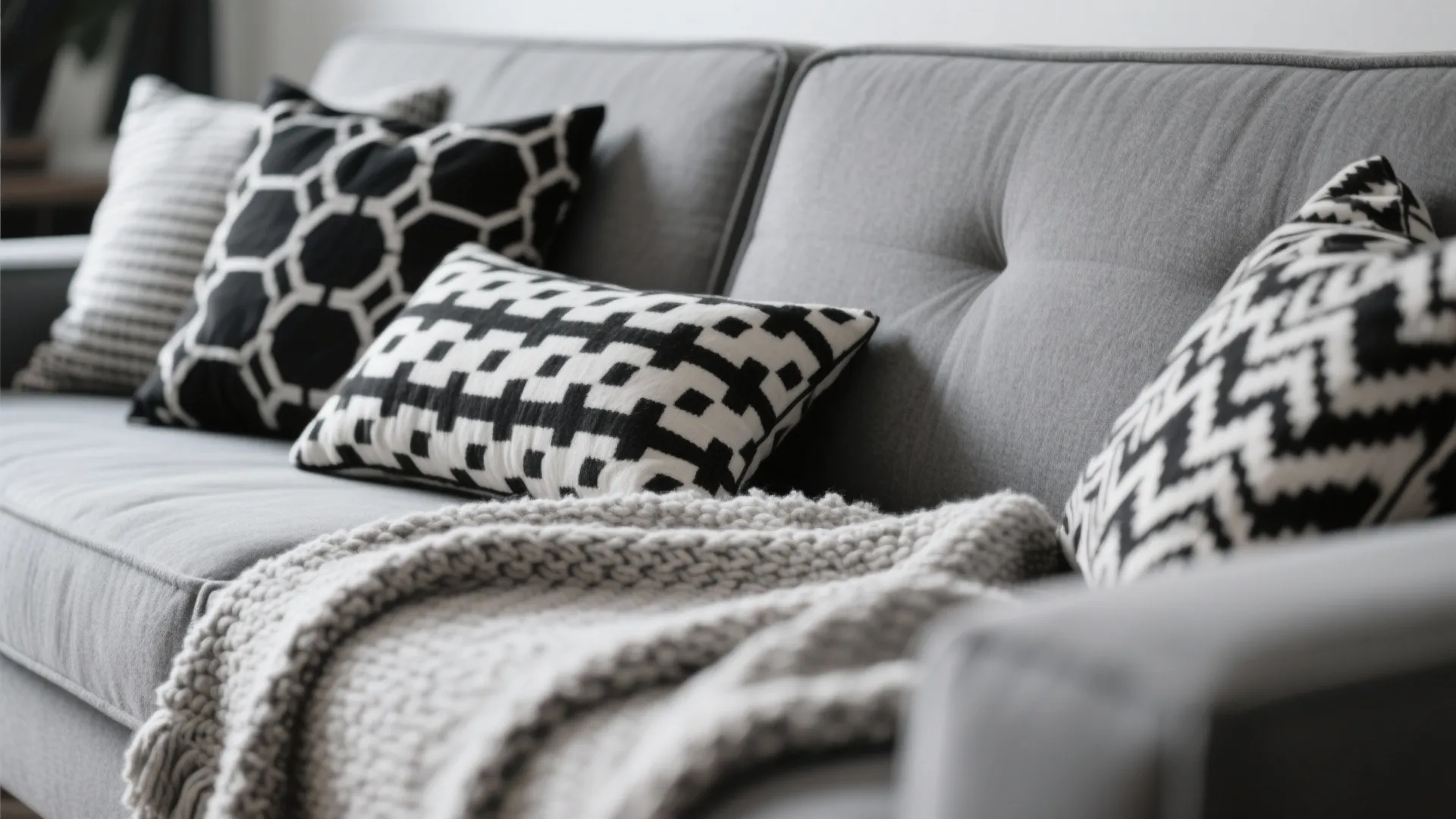 Layered Textiles in Monochrome