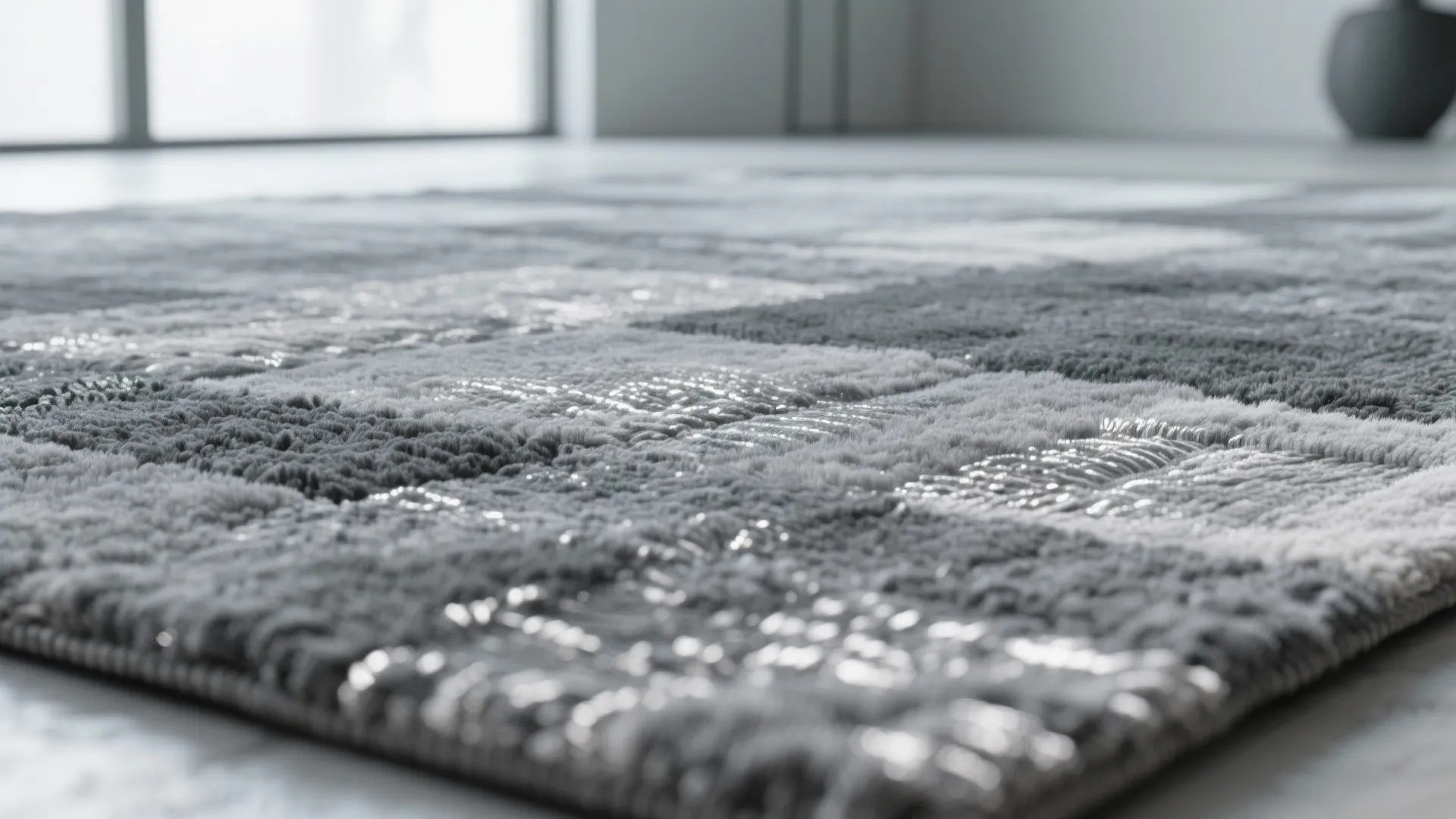 5. Embrace monochrome with texture and sheen