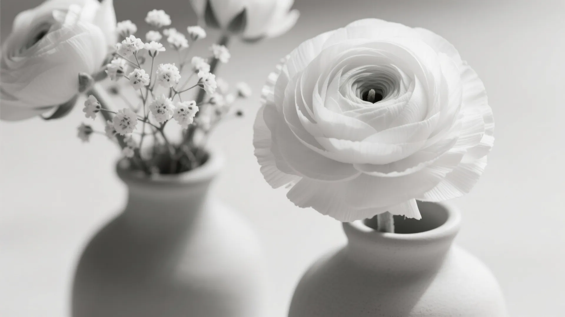 Monochrome Blooms for a Calm, Cohesive Palette