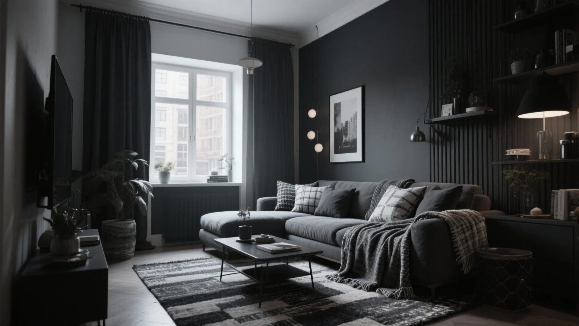 Monochrome Styling with Cozy Textures