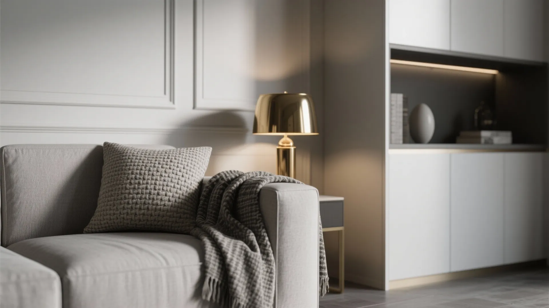 5. Monochrome layers with textures and metallic accents