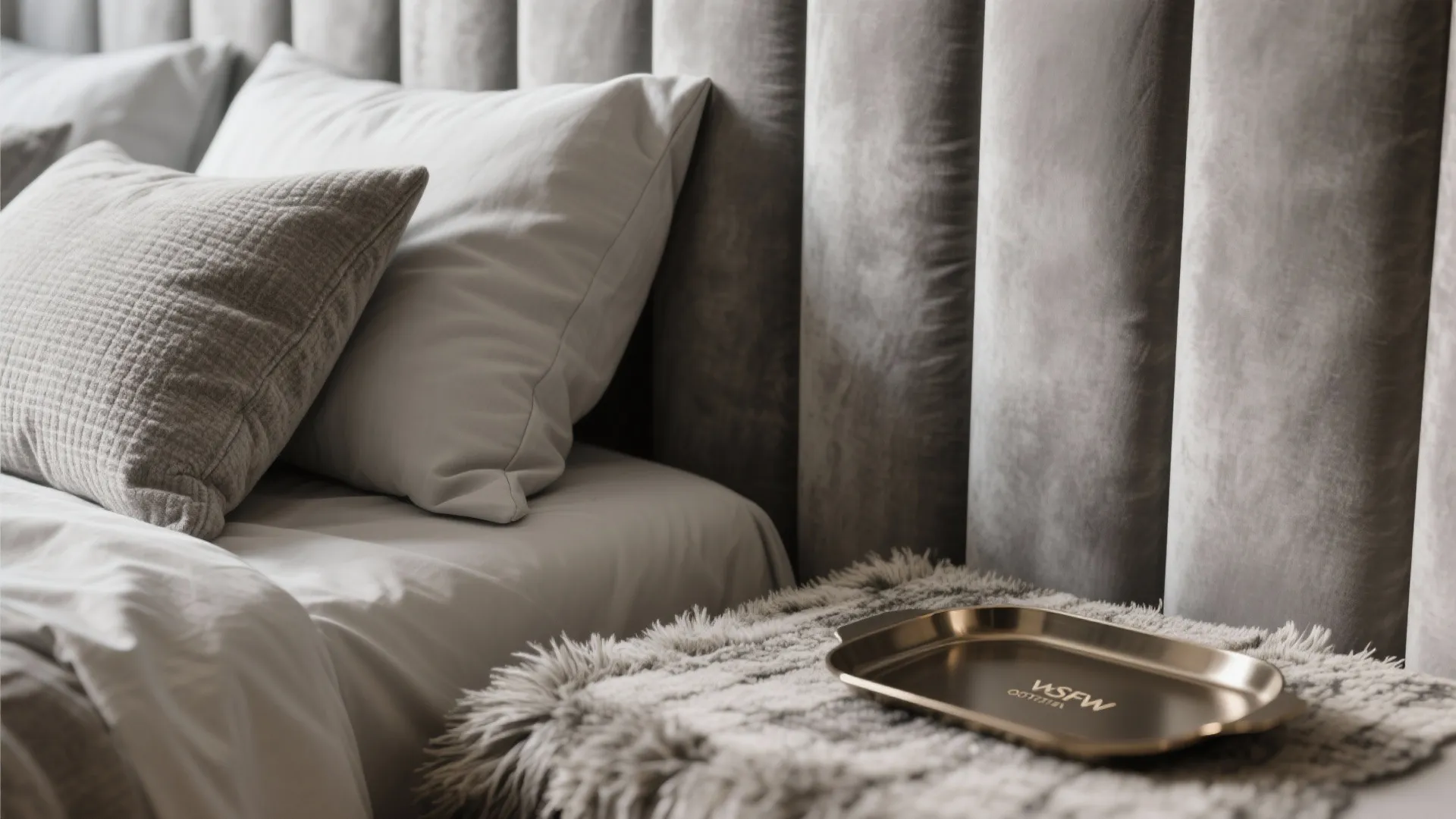 1. Monochrome Serenity with Layered Textures