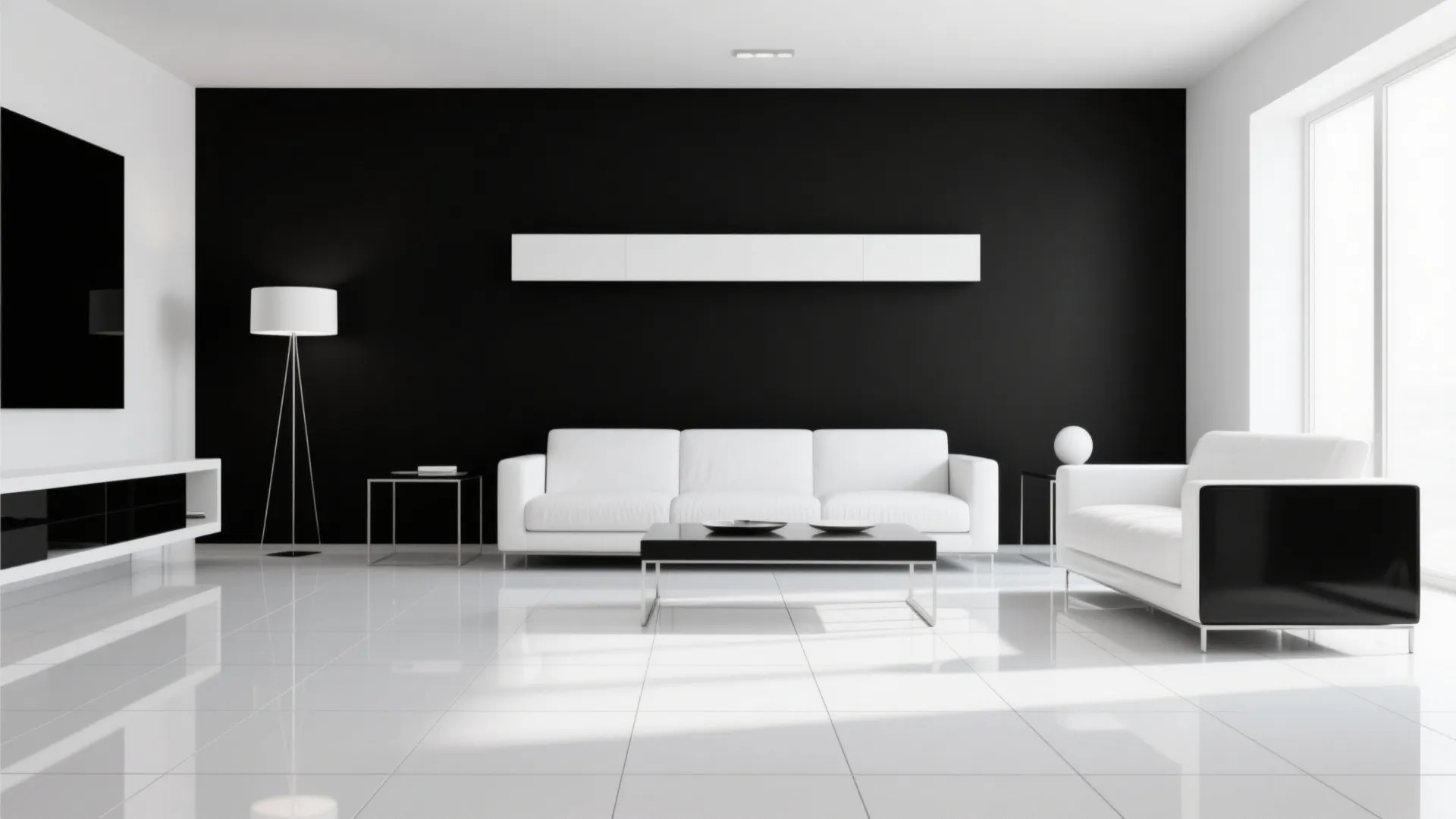 2. High-Contrast Monochrome Layout