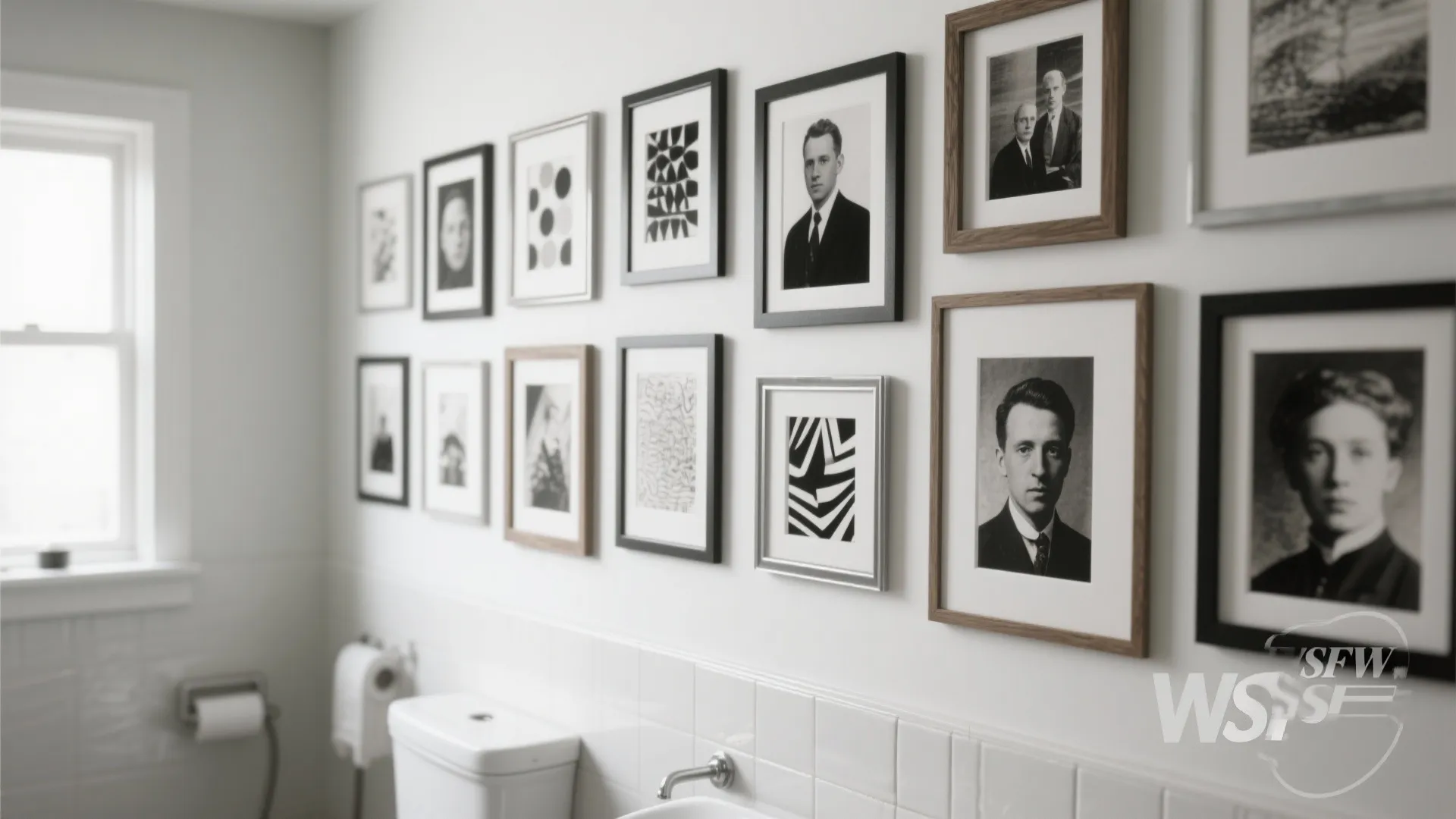 4. Monochrome Wall Art Gallery