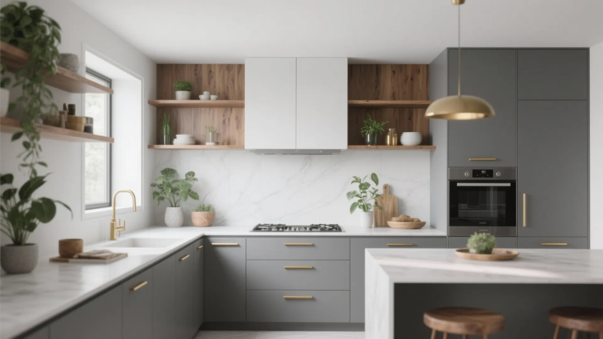 Monochrome Minimalism with Warm Accents