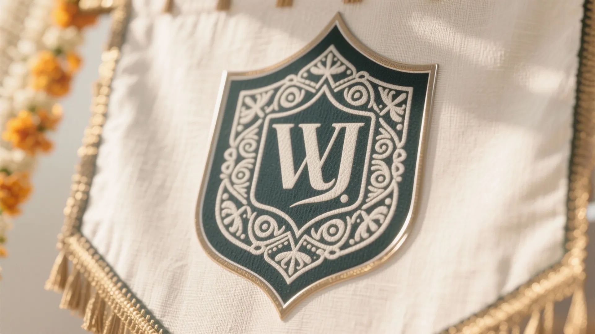 4) Monogram Crest With Local Motifs