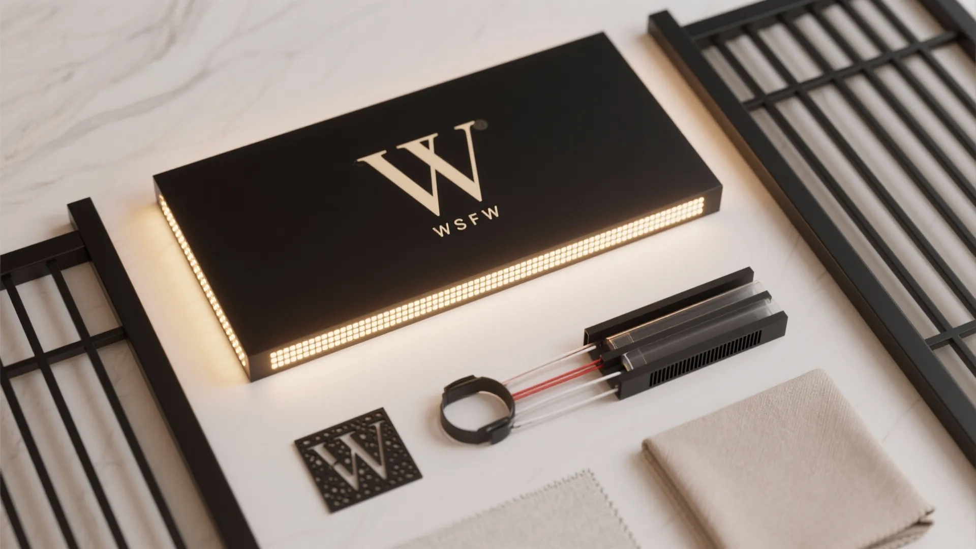 Monogram Portal With Smart Lighting Cues