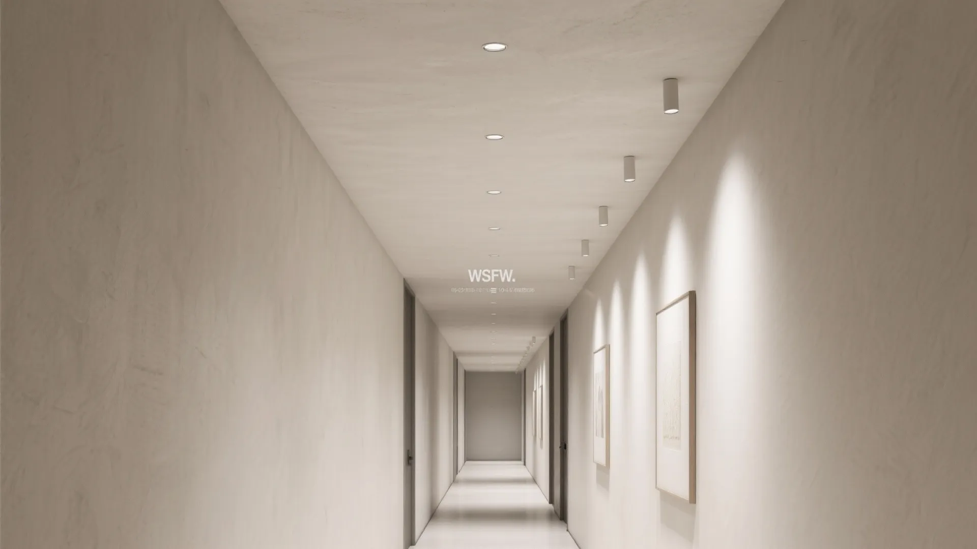 5) Minimalist Monolithic Ceiling with Micro Downlights