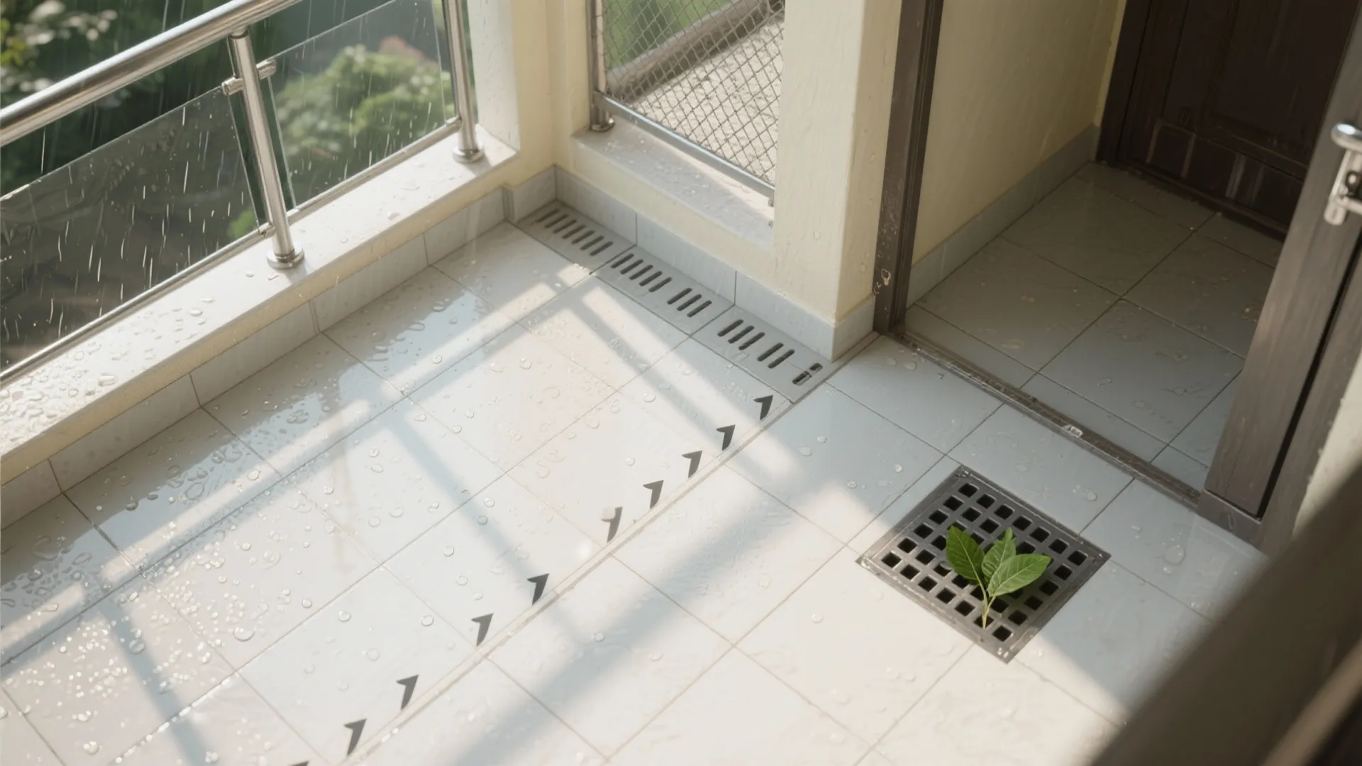 Monsoon-smart flooring and drainage