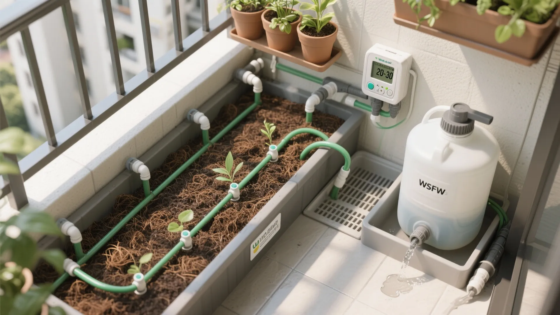 Low-Water, Monsoon-Proof Irrigation