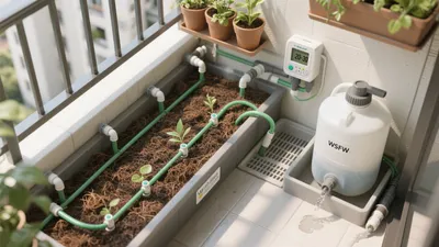 Smart Balcony Garden with Automated Watering System