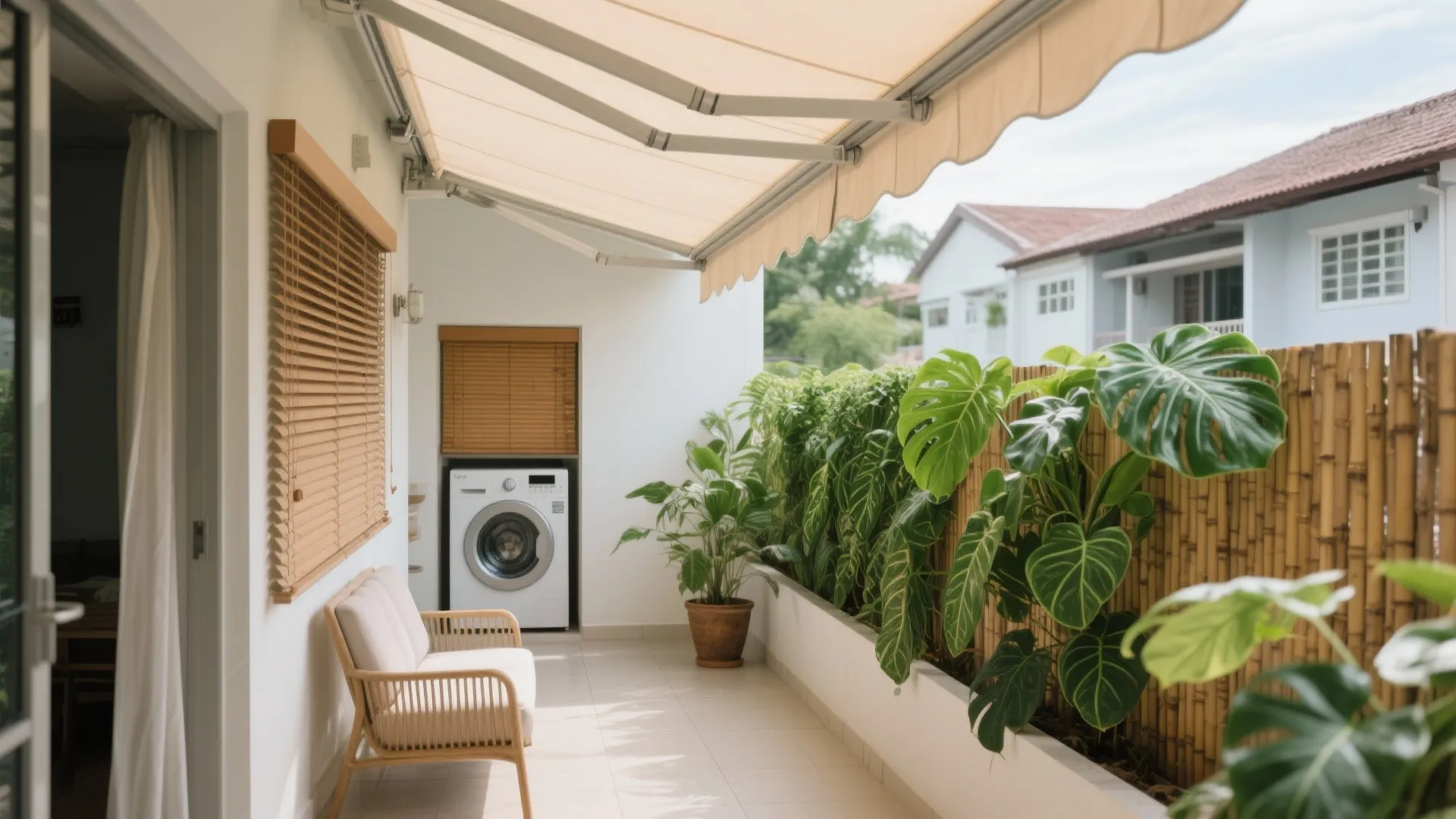 Monsoon-smart shade and privacy that still breathe