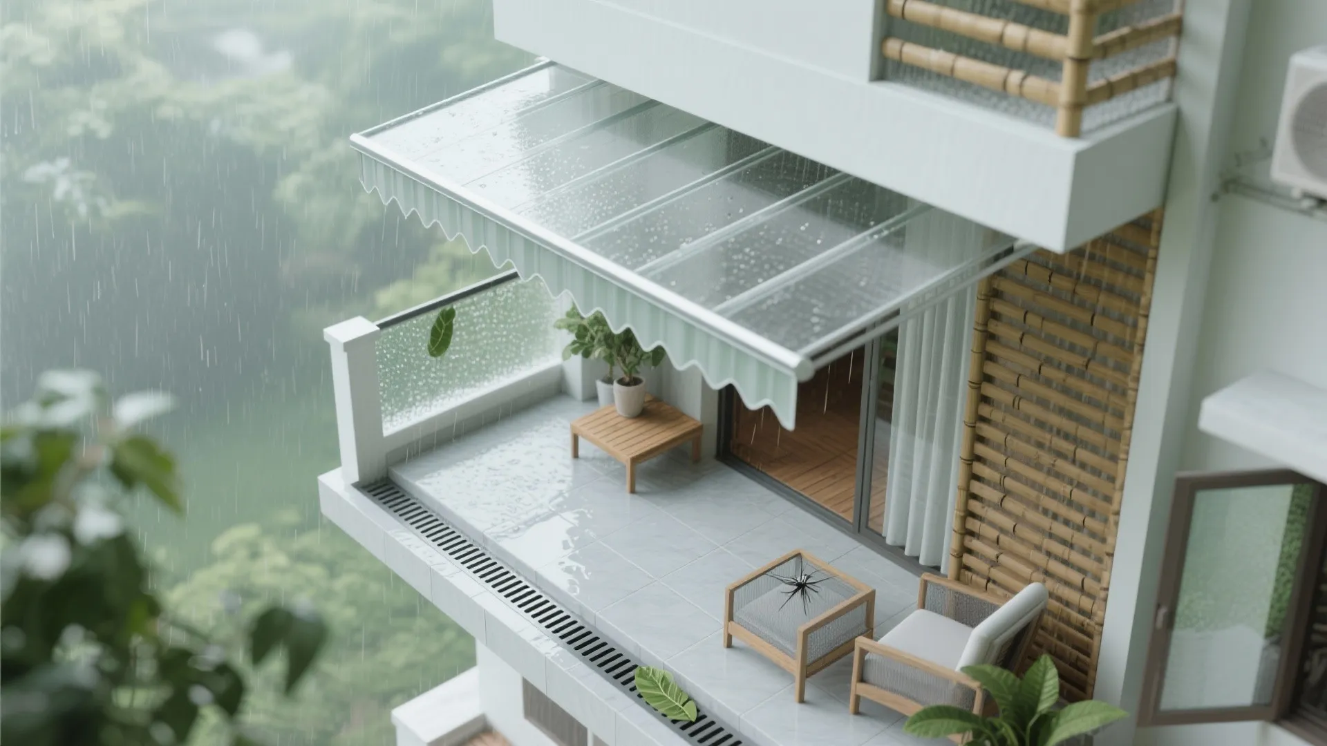 Monsoon-smart shading and drainage