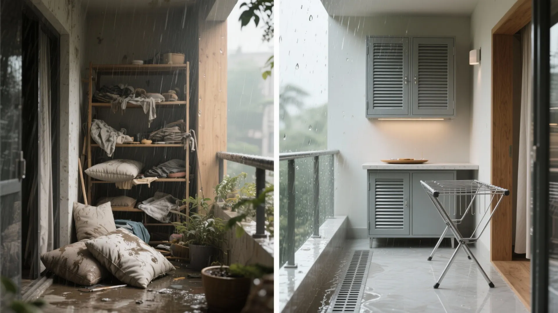 Monsoon‑Proof Minimalist Storage