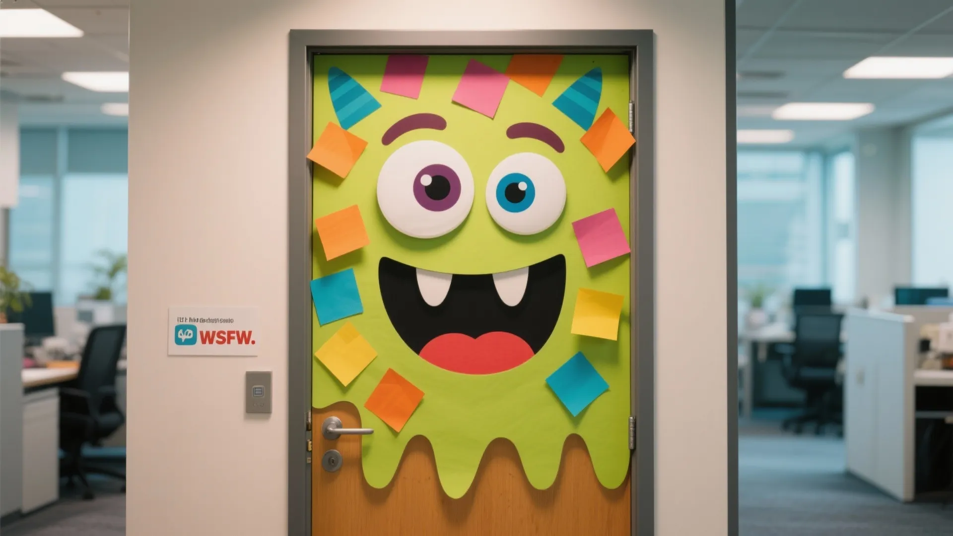 8. Monster Door Makeover