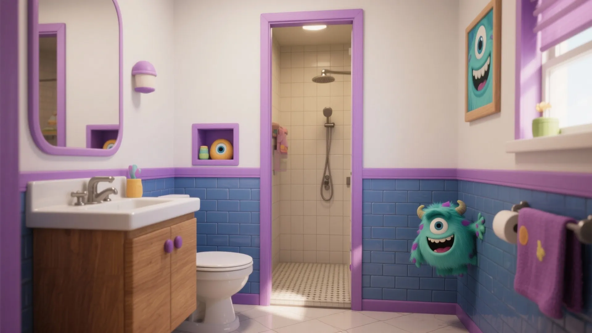 5 Monsters, Inc Bathroom Decor Ideas: Playful, space-smart bathroom ideas inspired by Monsters, Inc that work in real homes