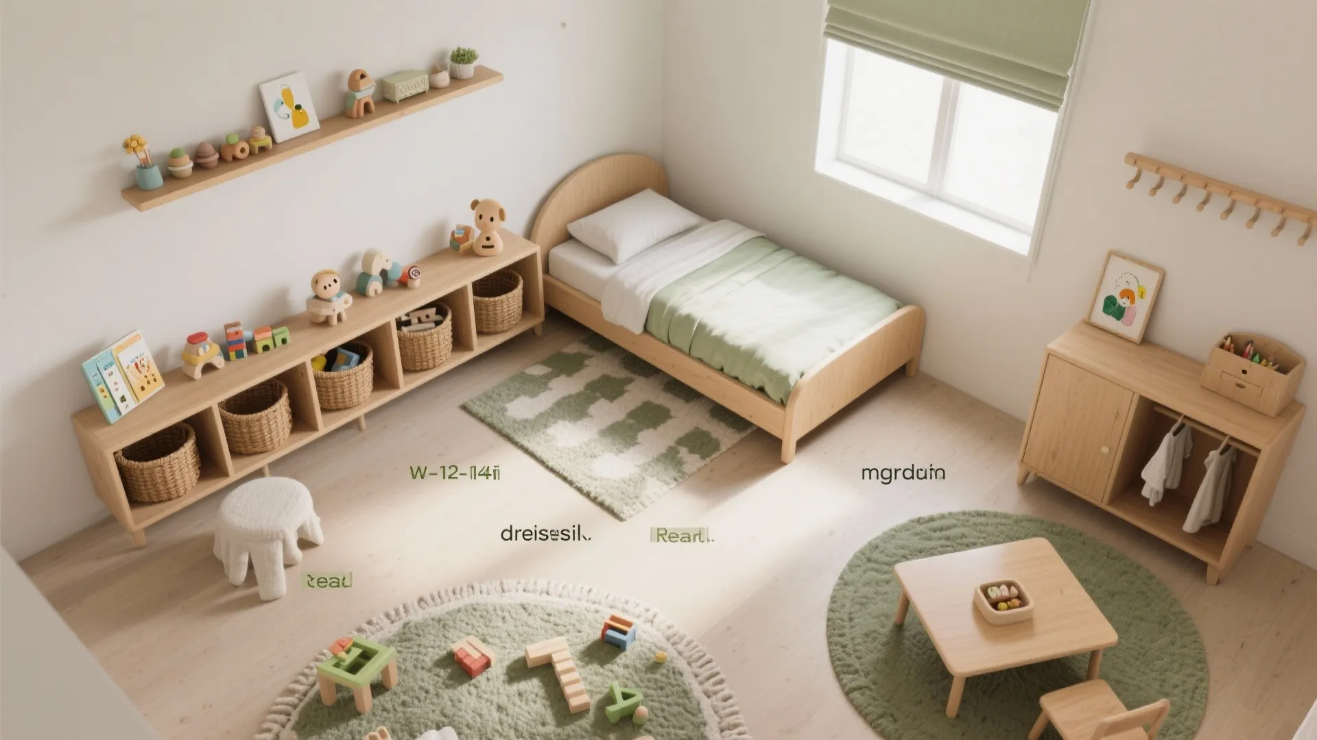 Montessori-friendly layouts and floor beds