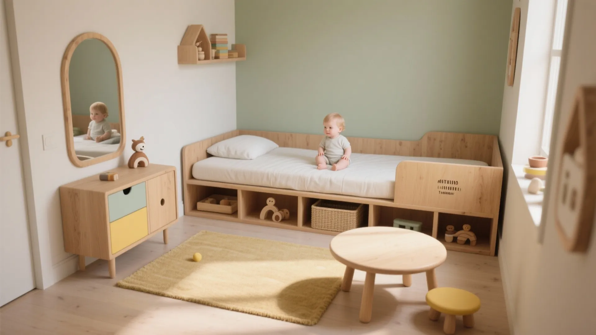 Montessori-inspired toddler room