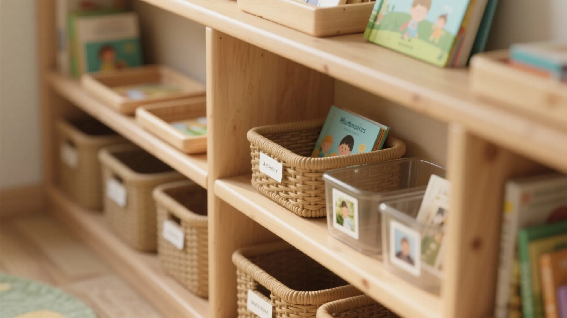 Montessori-Inspired Low Shelving and Toy Rotation