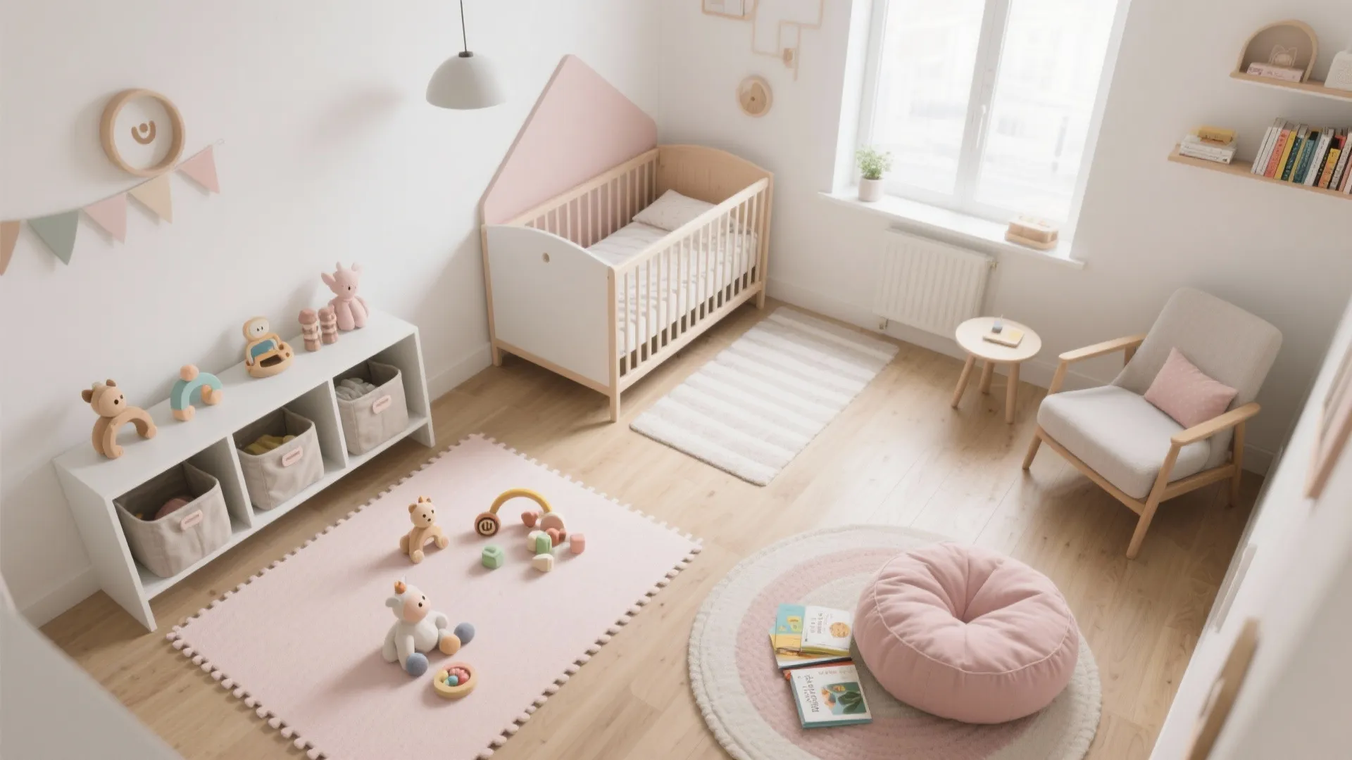 Montessori‑Inspired Zones: Low Shelves, Floor Play, Cozy Nook