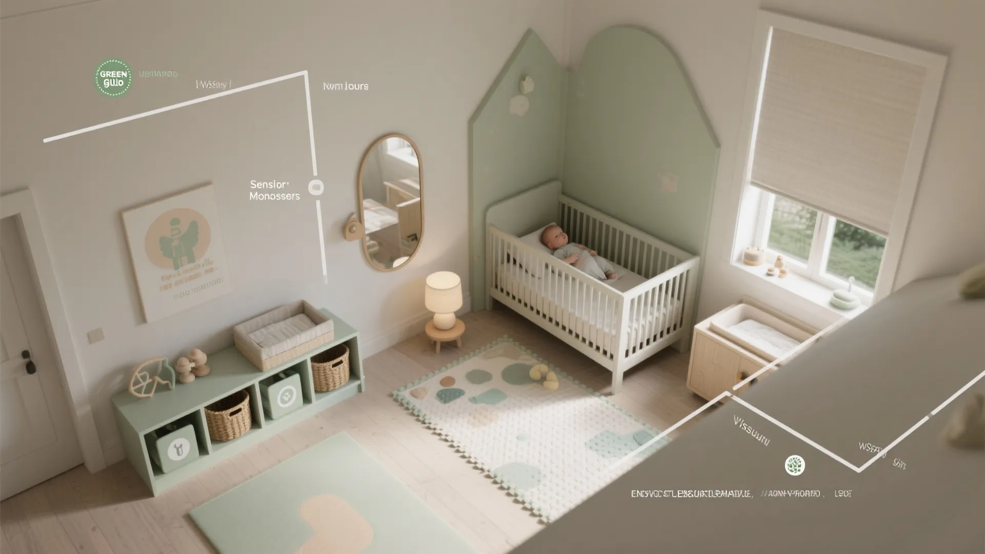 Montessori-inspired zones for play and rest