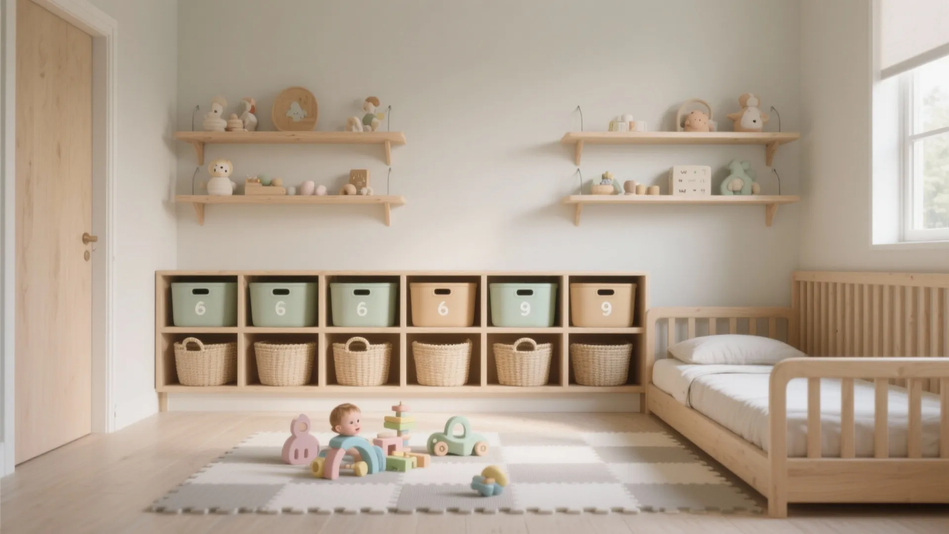 Montessori-Inspired Low Furniture + Open Shelves