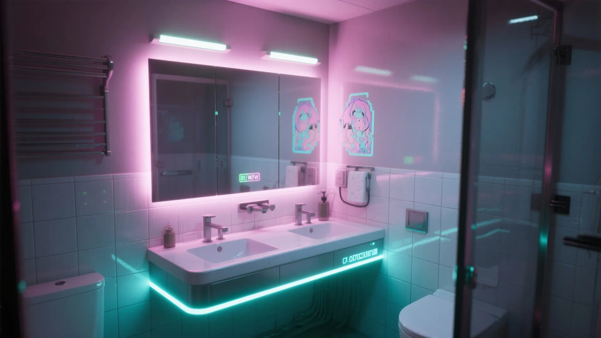 5. Mood lighting, decals and tiny tech touches