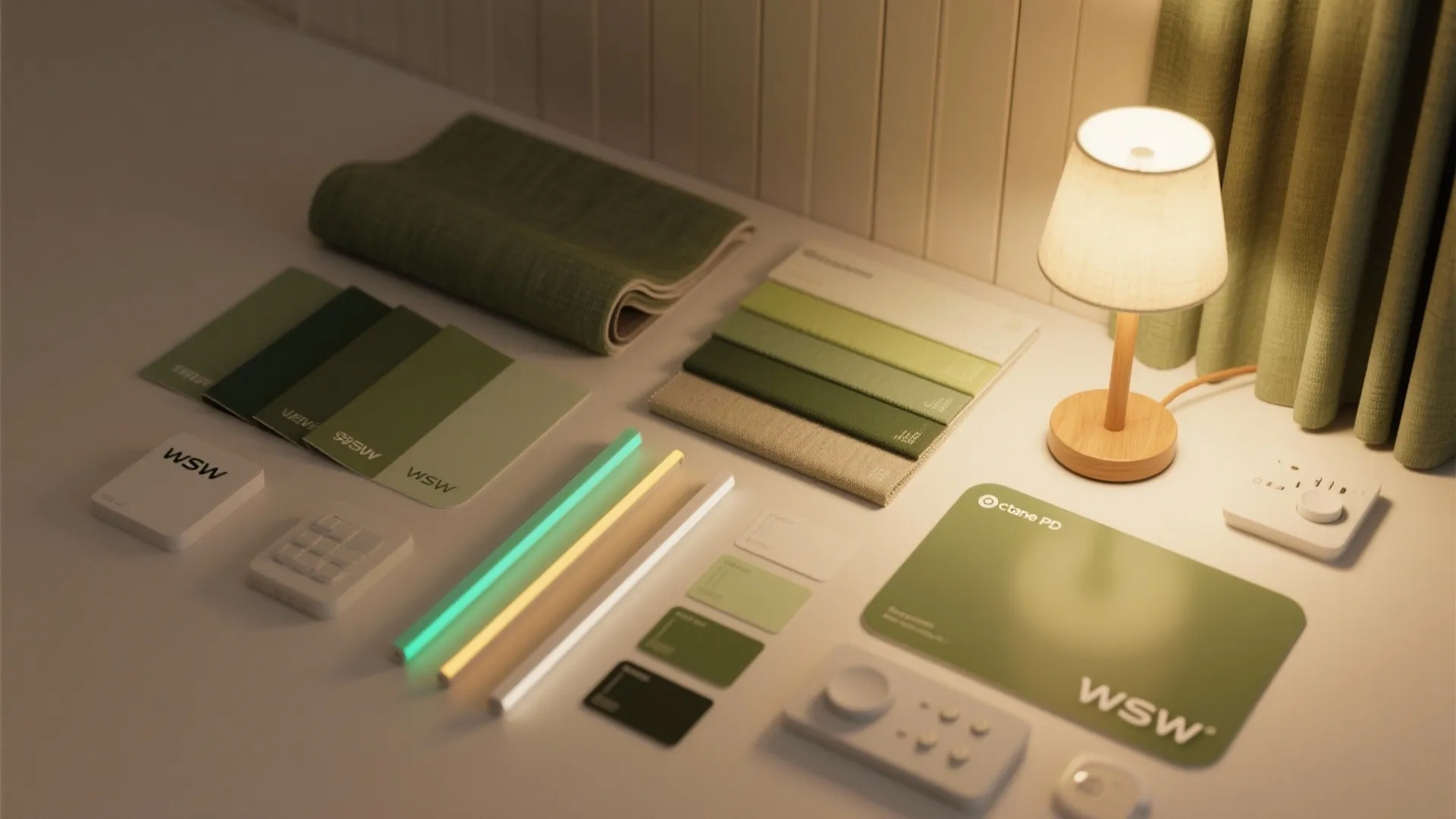 4. Mood lighting and color accents