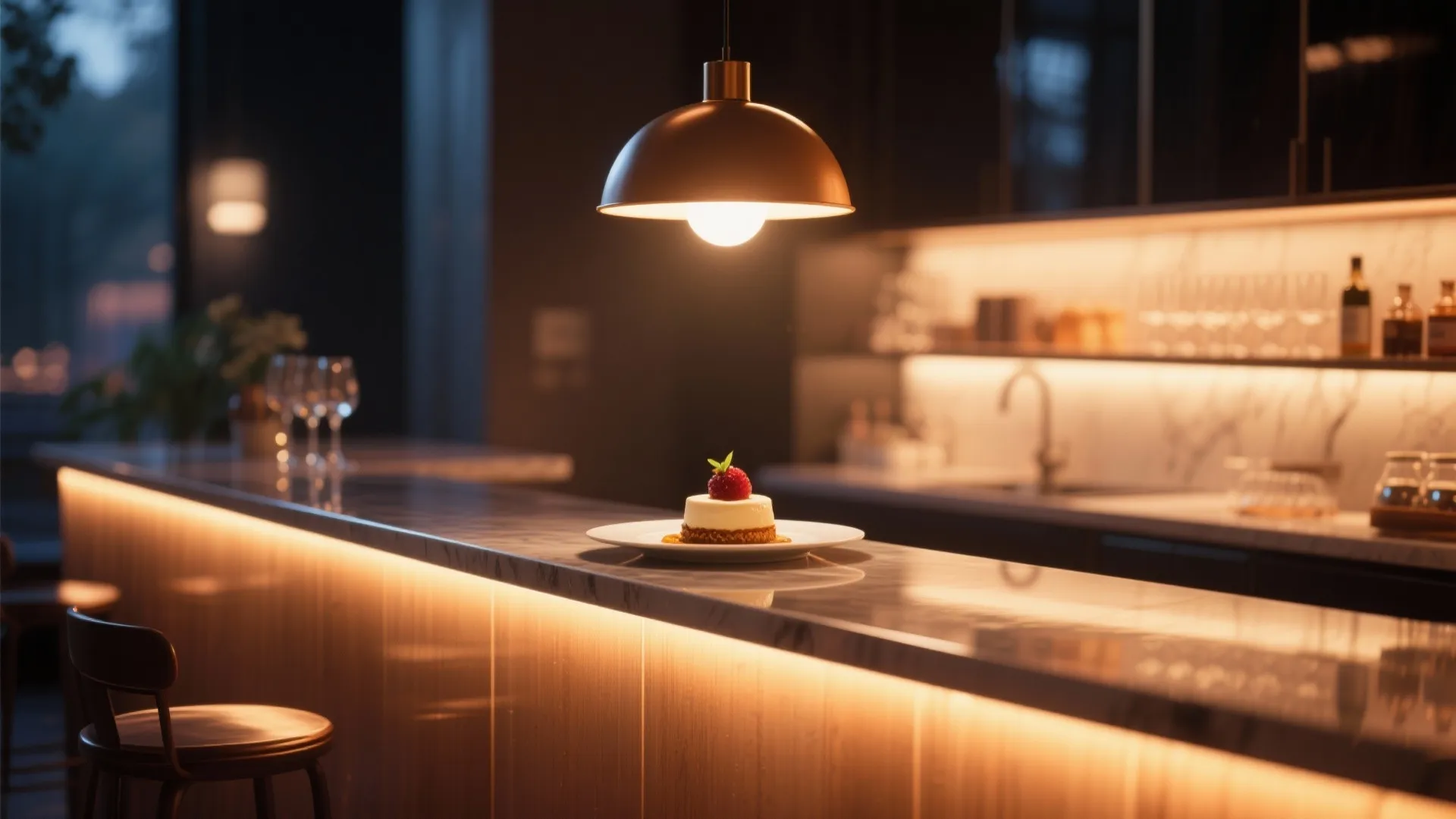 4. Mood Lighting to Highlight Menu Zones