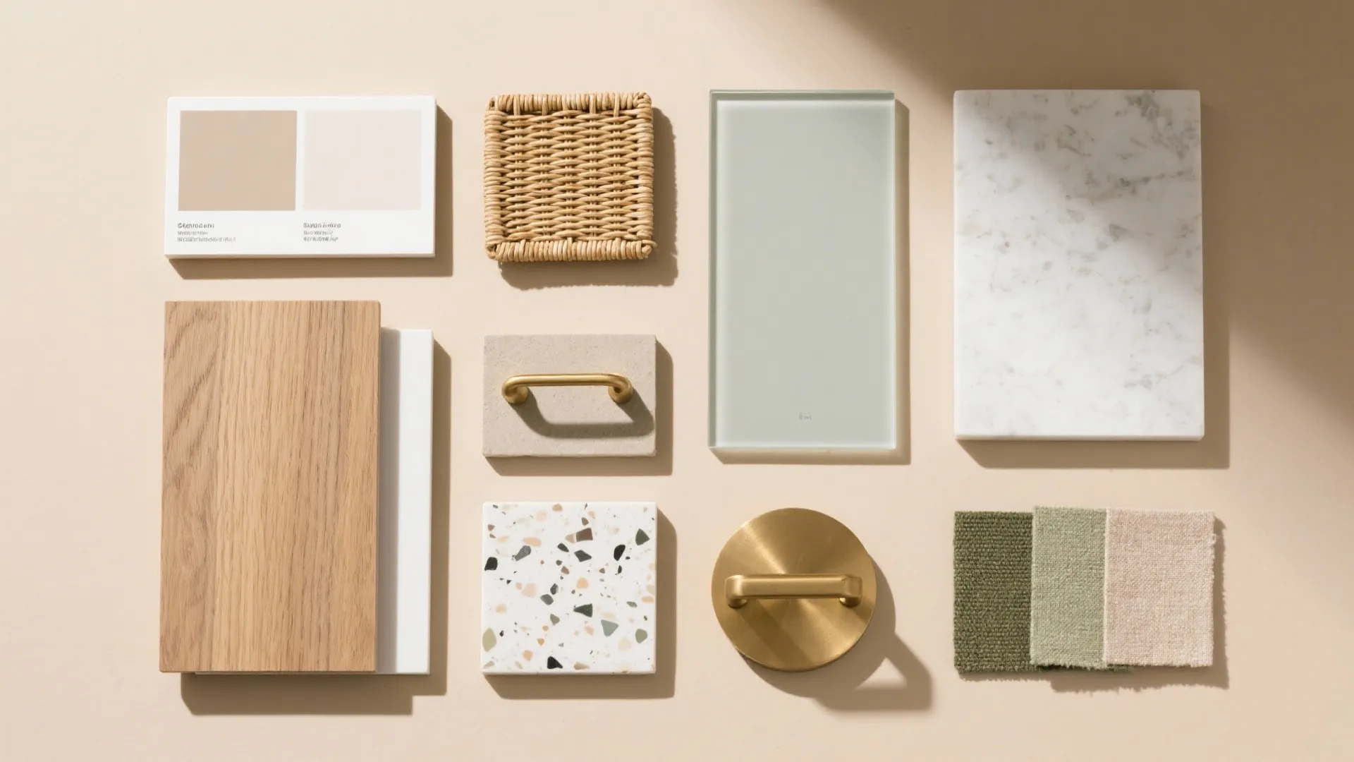 Materials and mood: light woods, matte finishes, and a crisp backsplash
